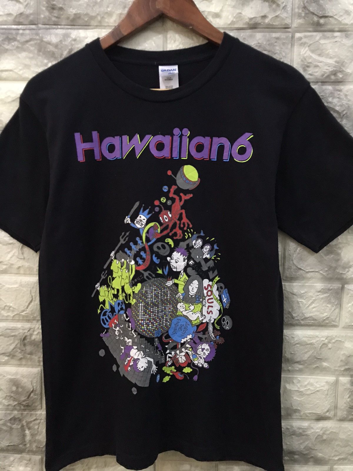 Other Vintage Hawaiian 6 Band Black Tee Size US S / EU 44-46 / 1 - 2 Thumbnail