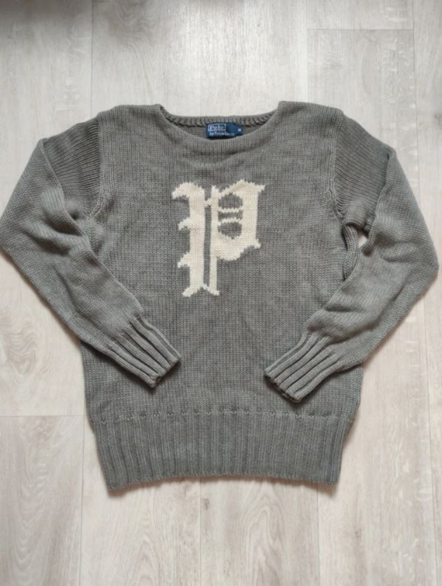 Polo Ralph Lauren Vintage Polo Ralph Lauren Varsity P Sweater XL Size US XL / EU 56 / 4 - 2 Thumbnail