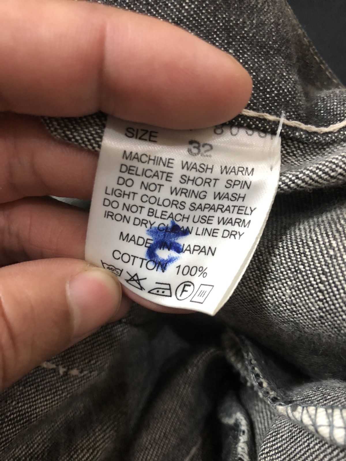 Japanese Brand × Vintage VINTAGE YEN JEANS OVER PRINT BIG LOGO DISTRESED DENIM Size US 32 / EU 48 - 7 Thumbnail