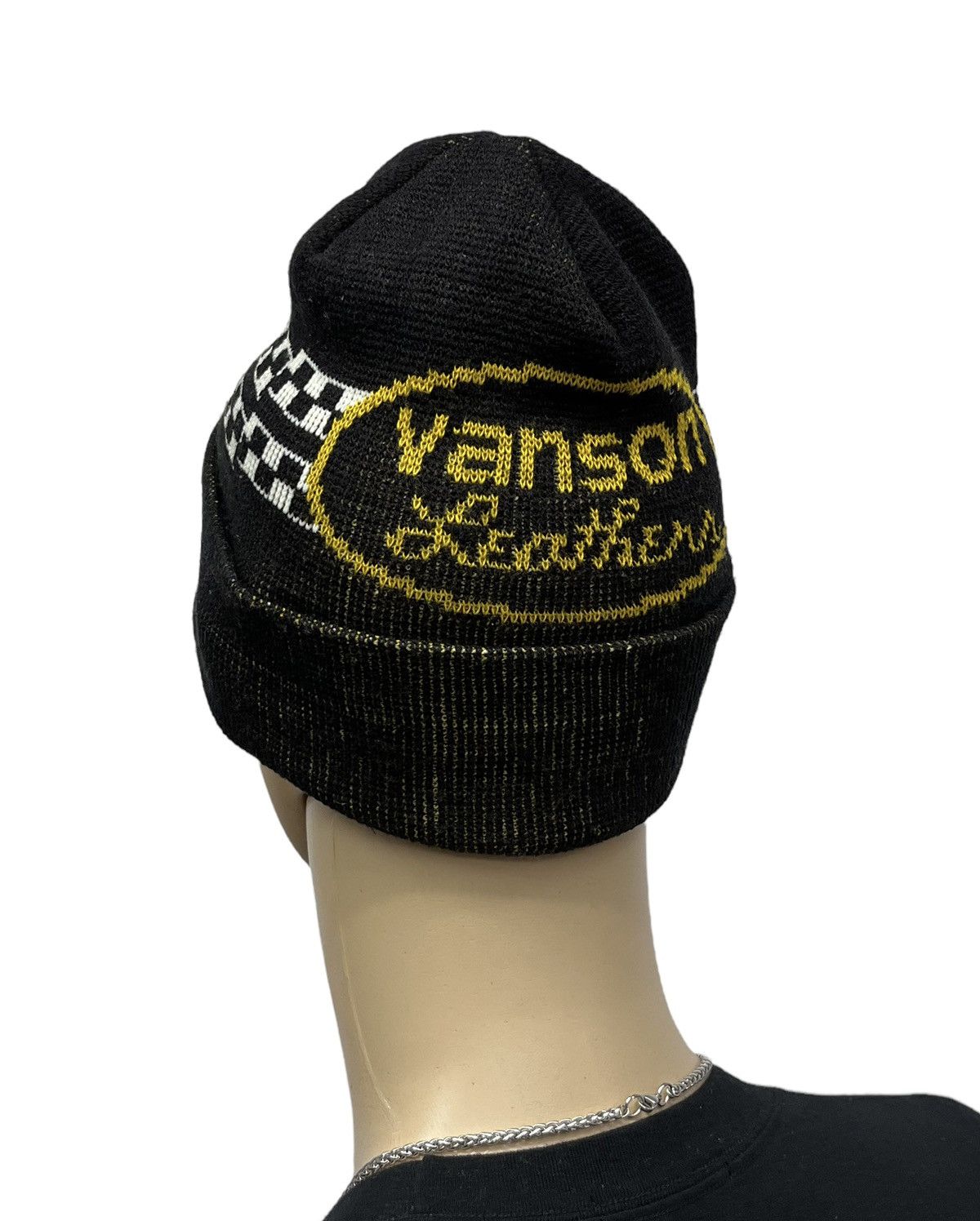 Vanson Leathers × Vintage 🏁🔥Vintage VANSON LEATHER Acrylic~Nylon Beanie Made In USA Size ONE SIZE - 1 Thumbnail
