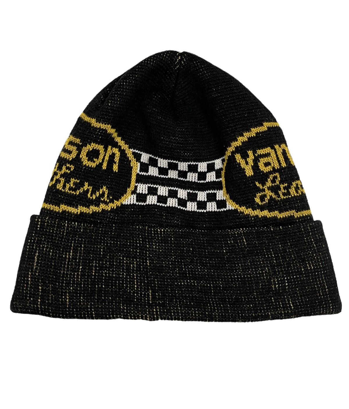 Vanson Leathers × Vintage 🏁🔥Vintage VANSON LEATHER Acrylic~Nylon Beanie Made In USA Size ONE SIZE - 5 Thumbnail