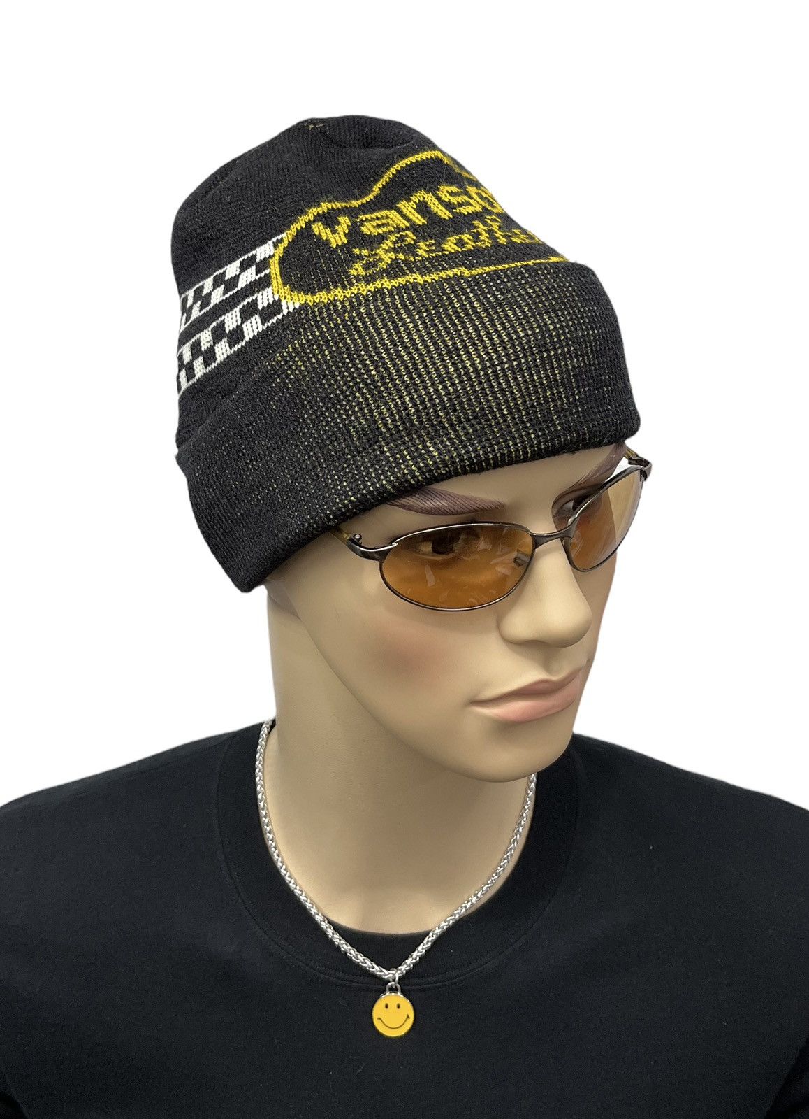 Vanson Leathers × Vintage 🏁🔥Vintage VANSON LEATHER Acrylic~Nylon Beanie Made In USA Size ONE SIZE - 3 Thumbnail
