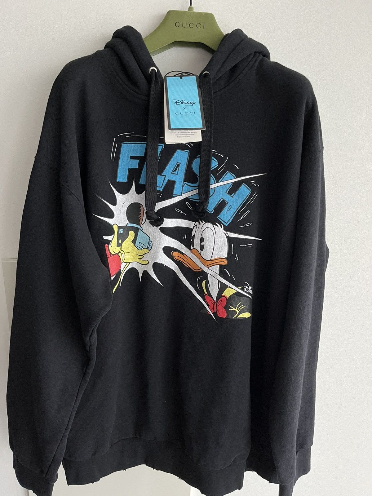 Disney × Gucci Brand New Limited Edition Disney x Gucci Distressed Hoodie Size US XL / EU 56 / 4 - 16 Thumbnail
