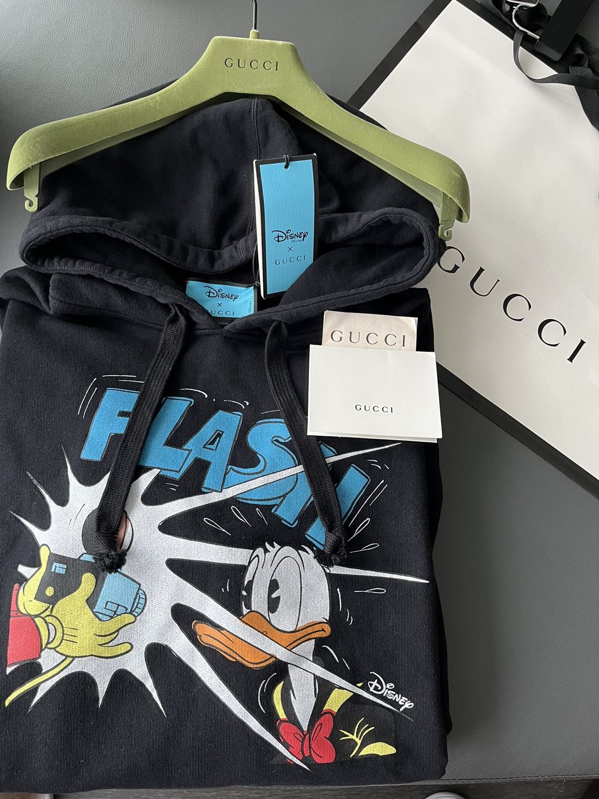 Disney × Gucci Brand New Limited Edition Disney x Gucci Distressed Hoodie Size US XL / EU 56 / 4 - 6 Thumbnail