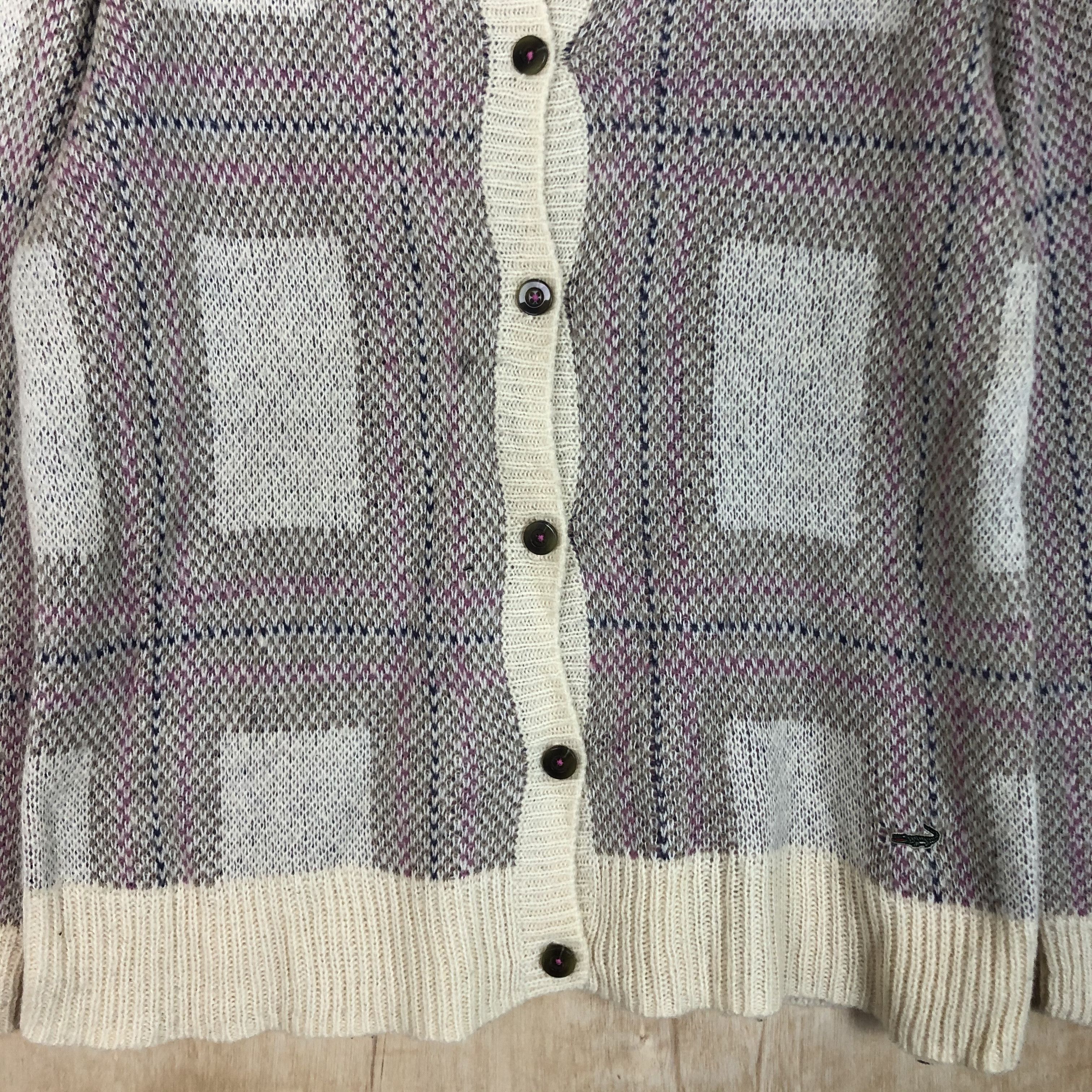 Japanese Brand DLL Crocodile checkered knitwear vintage japan #c040 Size US L / EU 52-54 / 3 - 9 Thumbnail