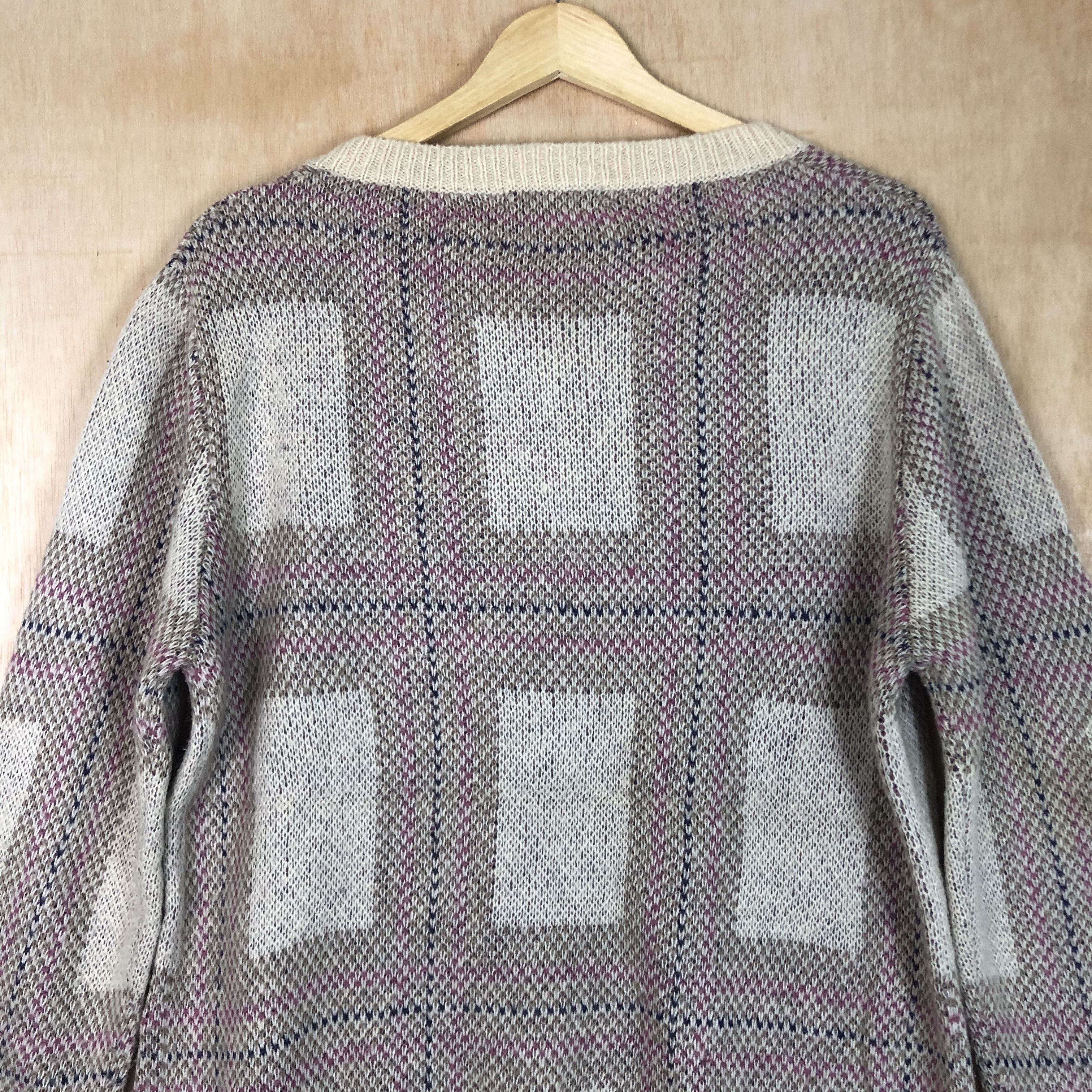 Japanese Brand DLL Crocodile checkered knitwear vintage japan #c040 Size US L / EU 52-54 / 3 - 12 Thumbnail