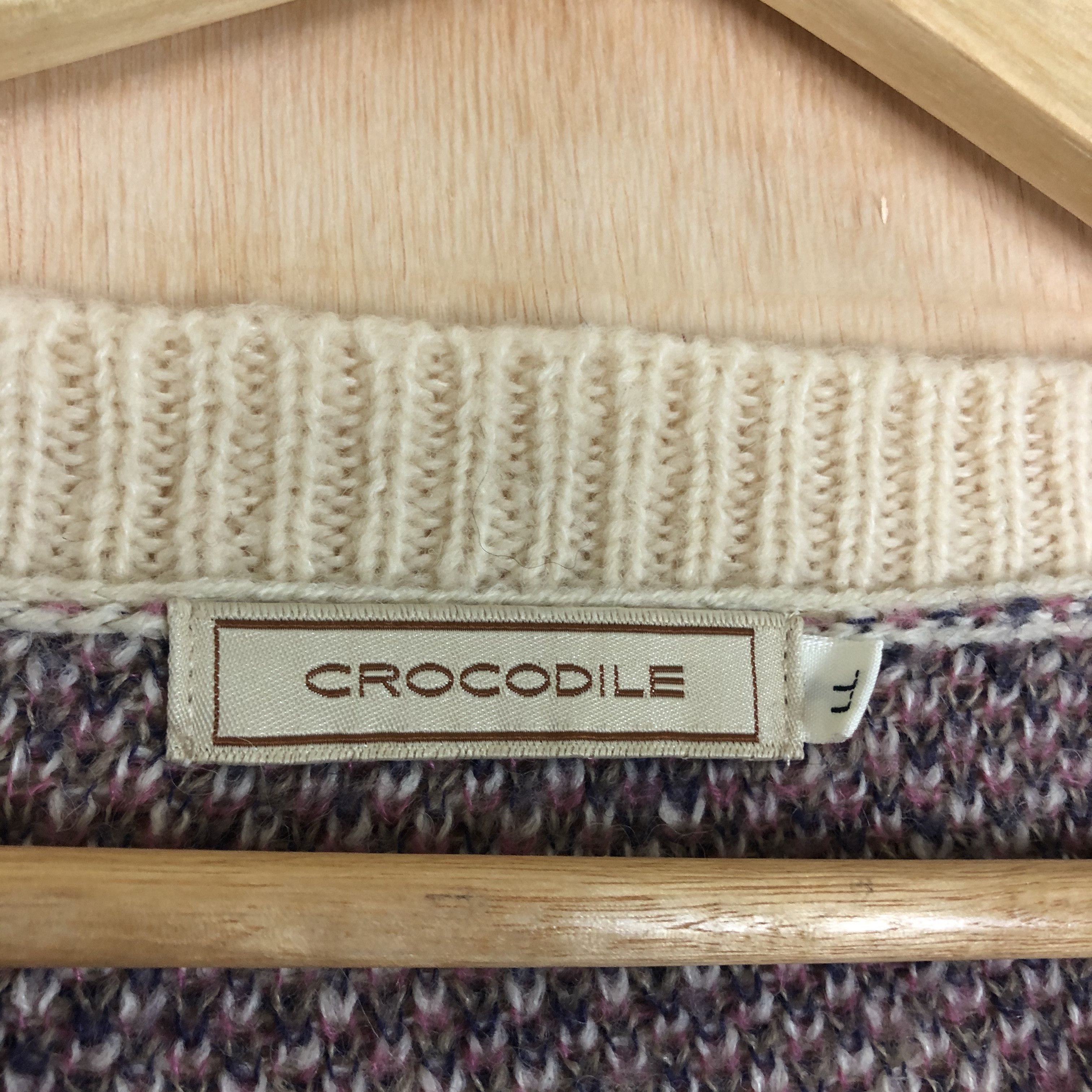 Japanese Brand DLL Crocodile checkered knitwear vintage japan #c040 Size US L / EU 52-54 / 3 - 10 Thumbnail
