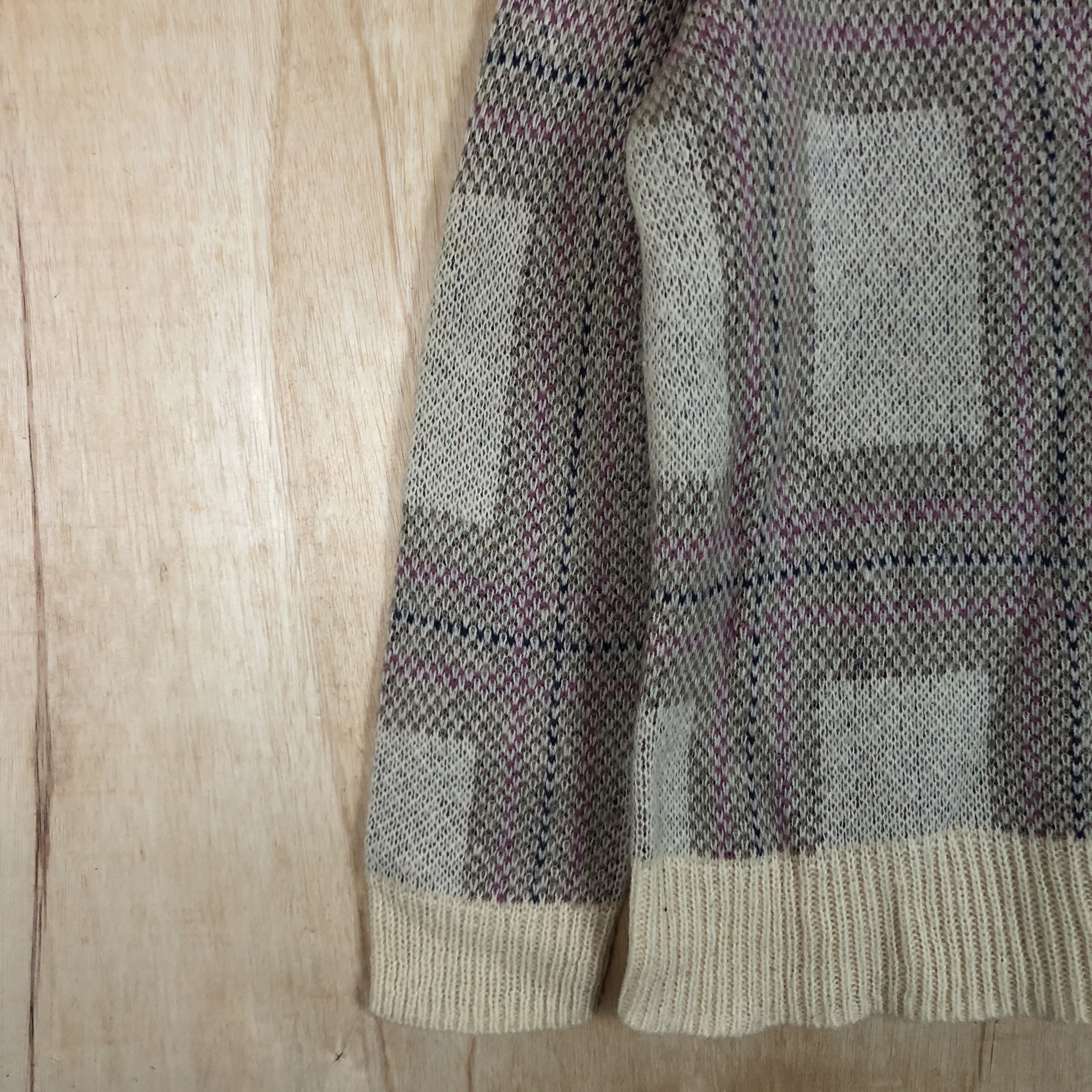 Japanese Brand DLL Crocodile checkered knitwear vintage japan #c040 Size US L / EU 52-54 / 3 - 6 Thumbnail