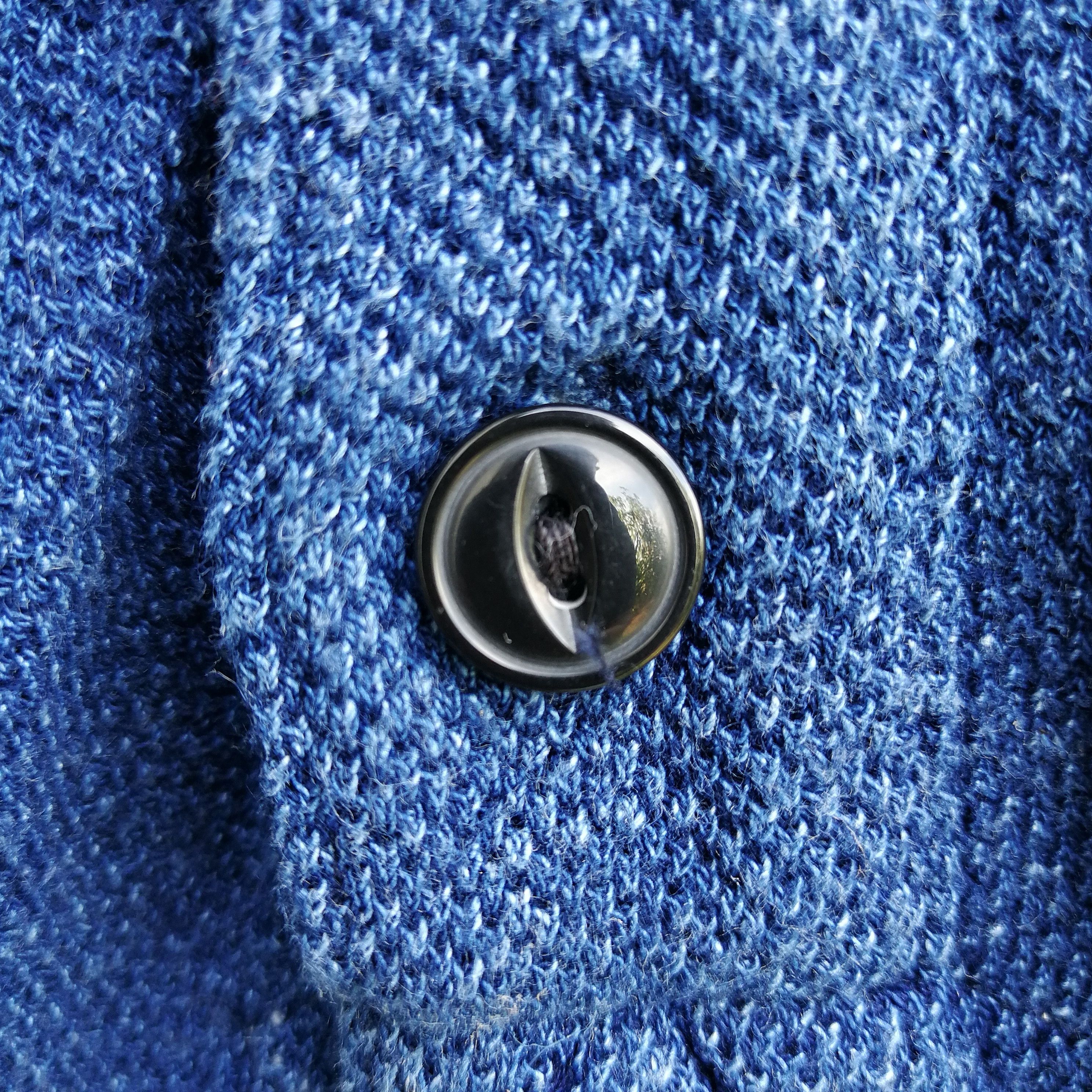 Japanese Brand Japanesebrand Shirt Half Button Indigo Size US L / EU 52-54 / 3 - 7 Thumbnail
