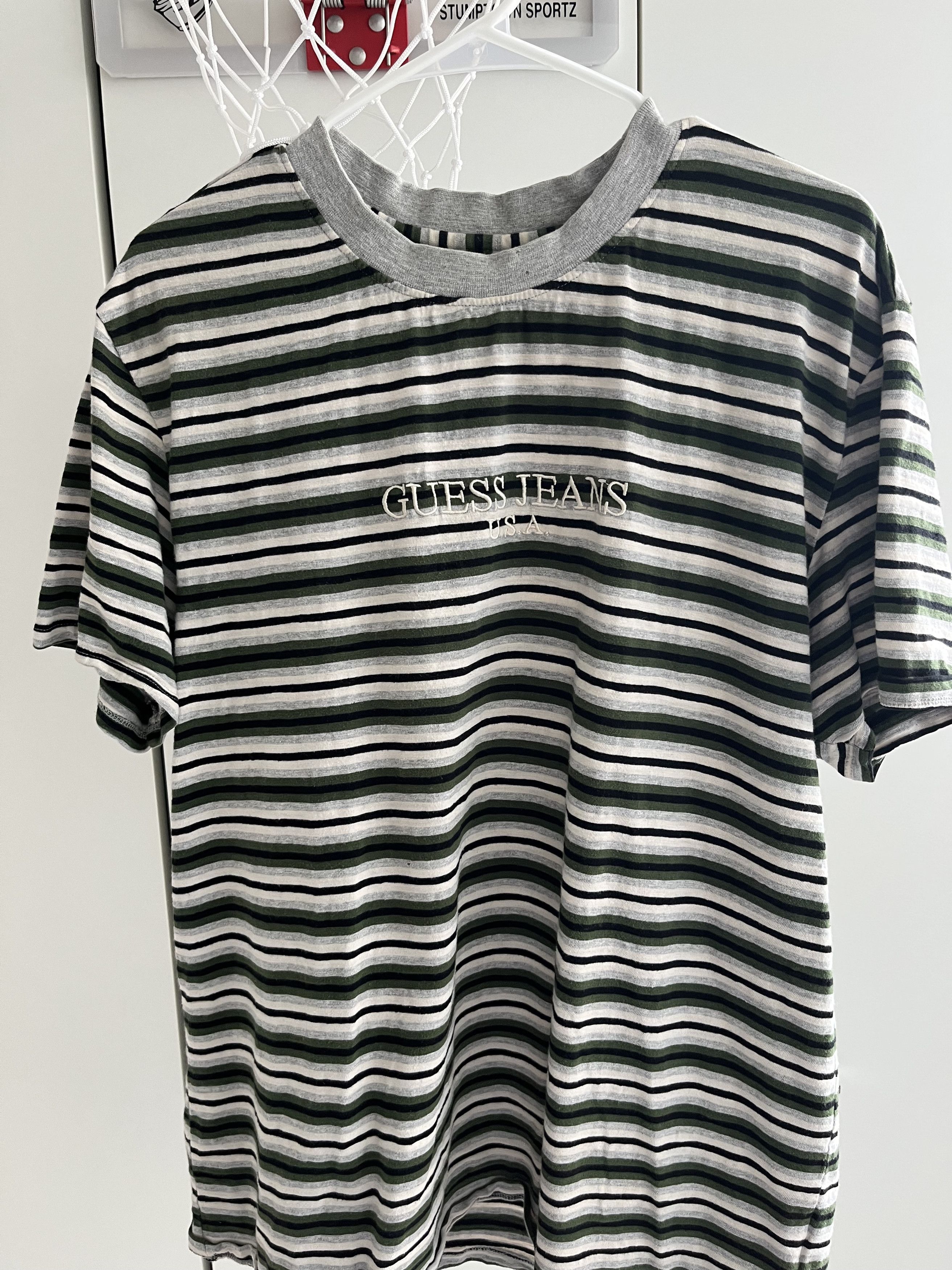 販売 guess t シャツ ストライプ