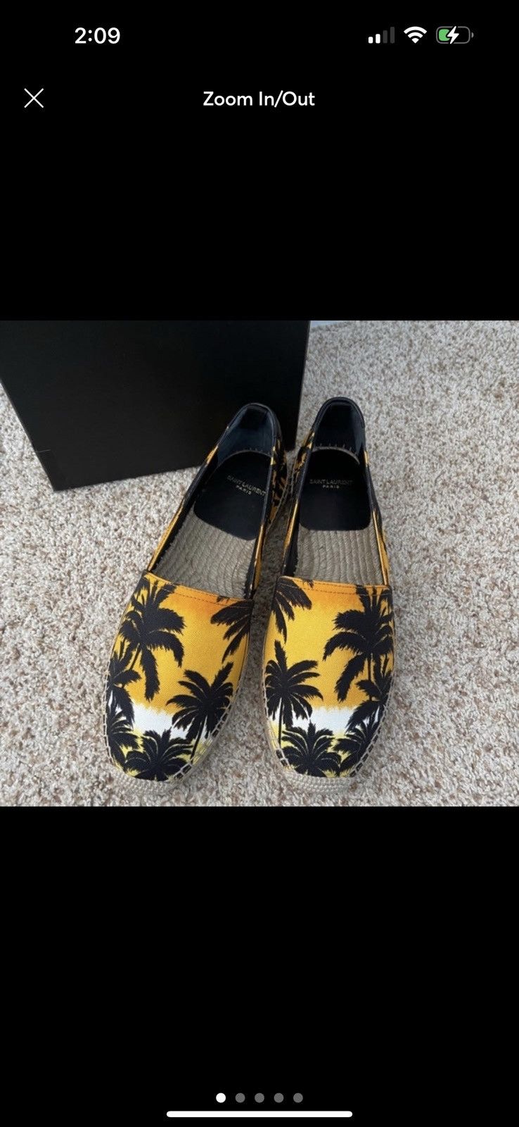 Saint Laurent Paris New saint laurent espadrilles palm tree  display picture 2