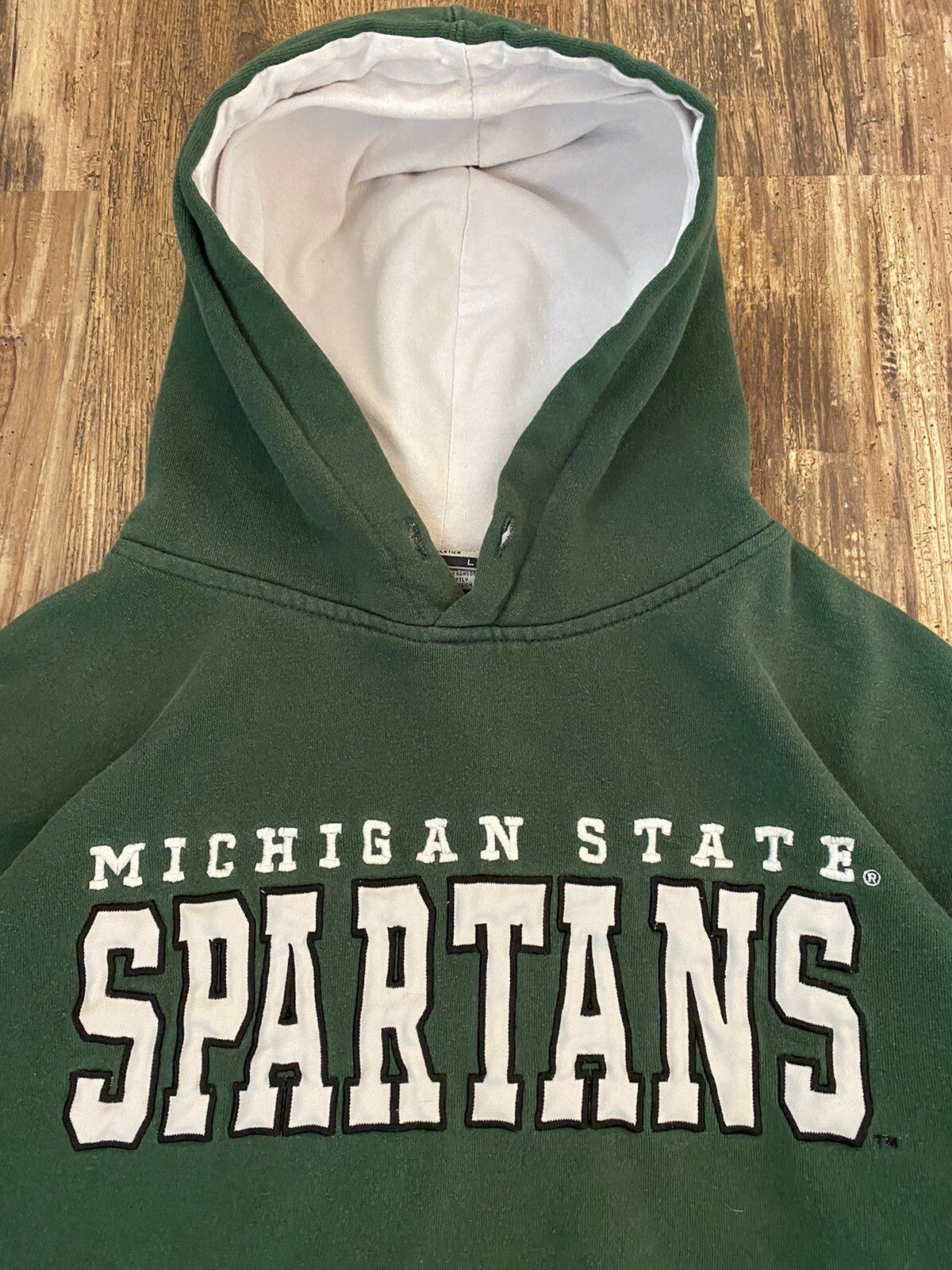 Vintage Y2K 2000s Faded Michigan State Spartans Spellout Hoodie Size US S / EU 44-46 / 1 - 3 Thumbnail
