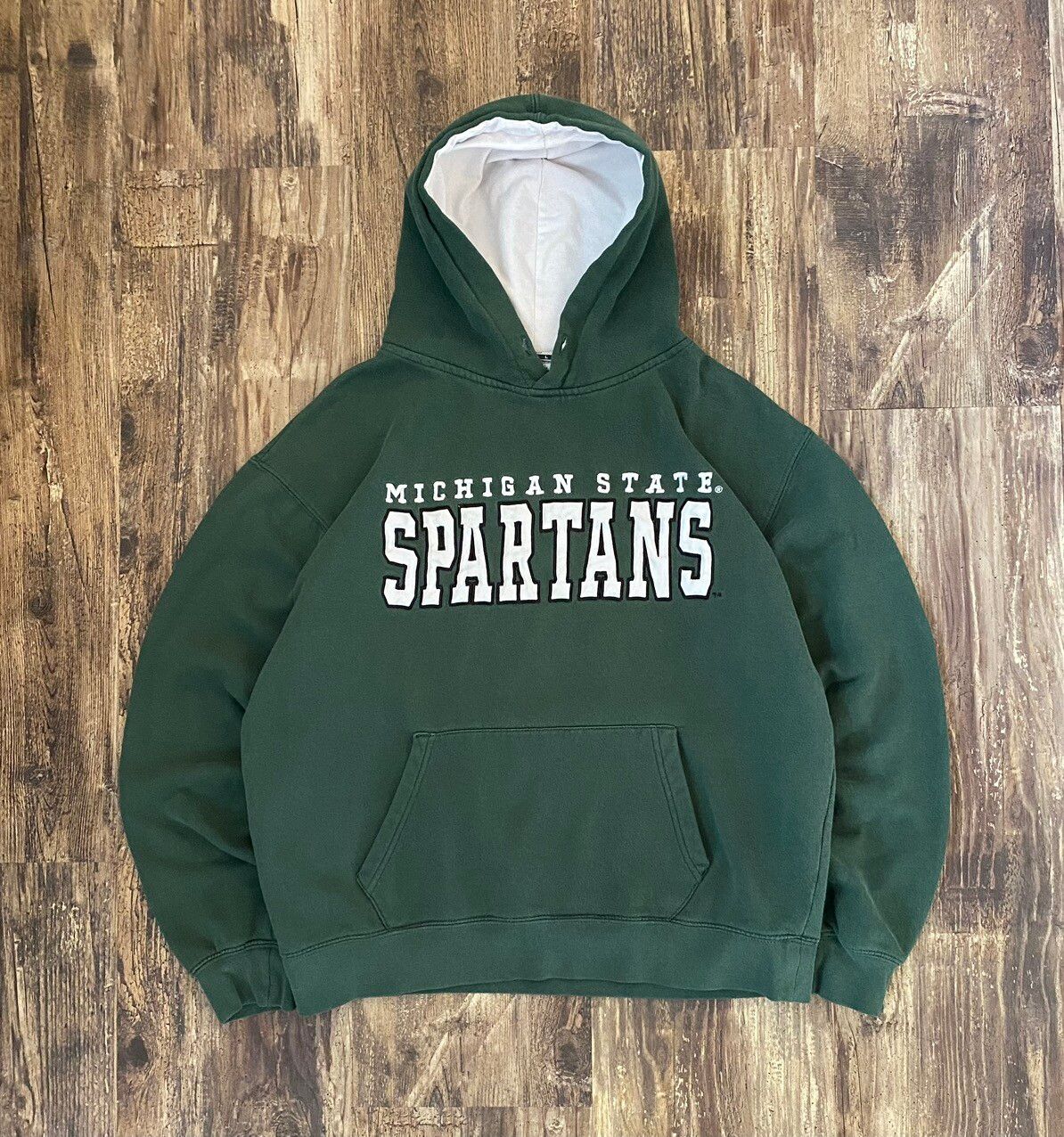 Vintage Y2K 2000s Faded Michigan State Spartans Spellout Hoodie Size US S / EU 44-46 / 1 - 1 Preview
