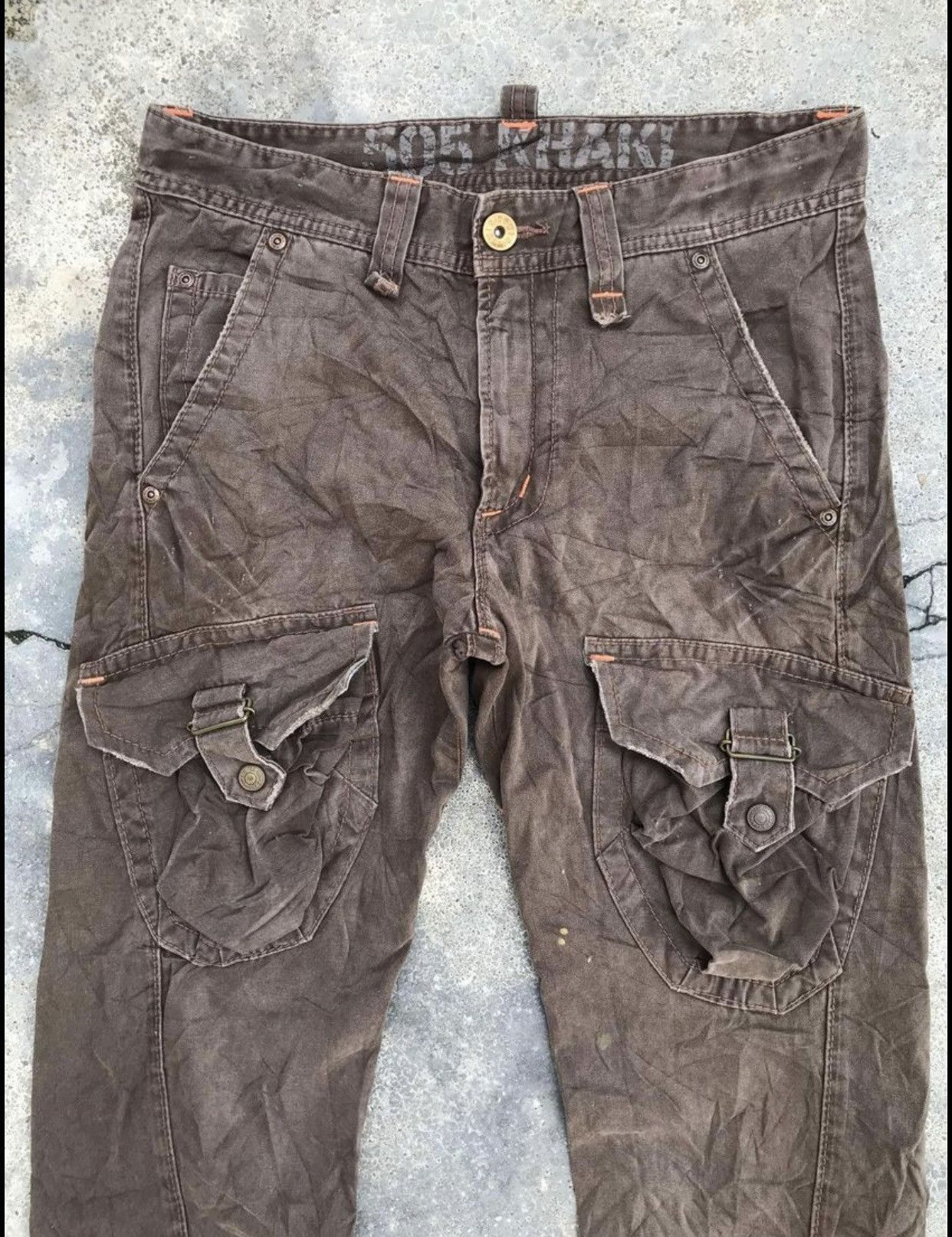 Edwin Edwin 505 Khaki Bondage Cargo Punk Travis Scott Style Size US 30 / EU 46 - 3 Thumbnail