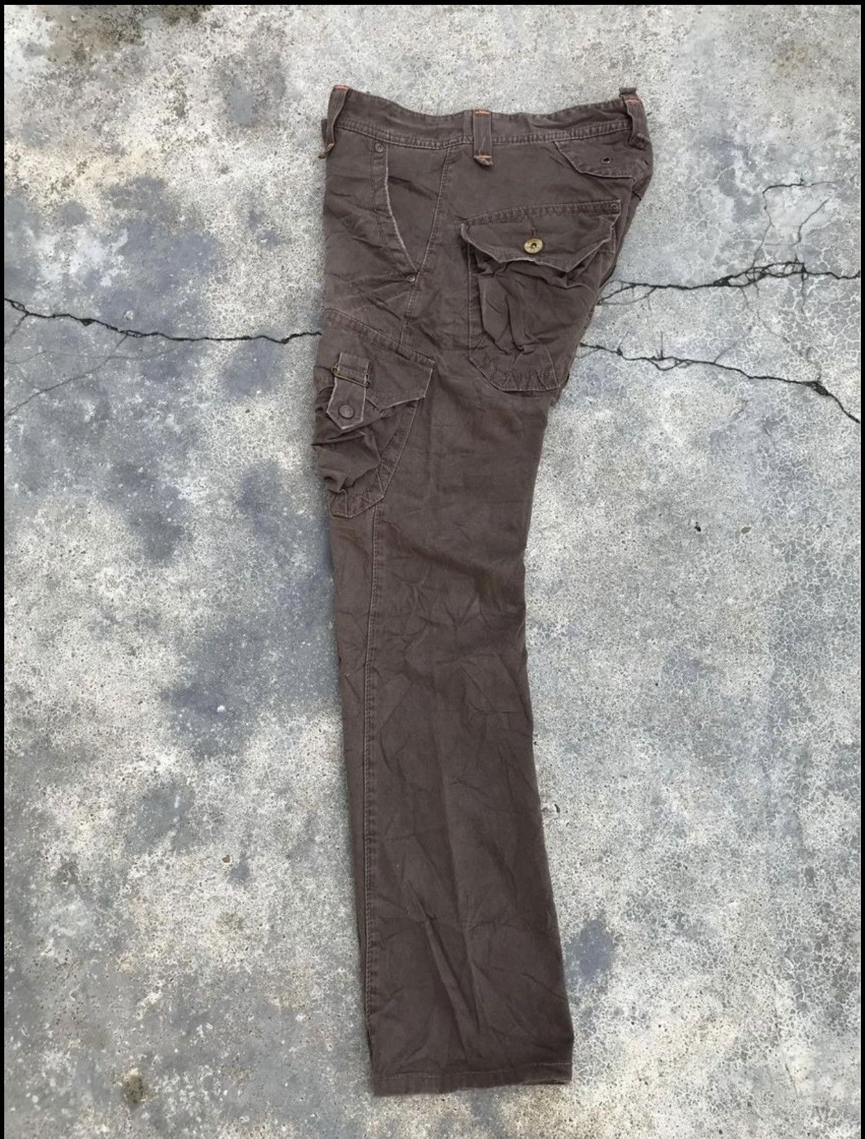 Edwin Edwin 505 Khaki Bondage Cargo Punk Travis Scott Style Size US 30 / EU 46 - 4 Thumbnail