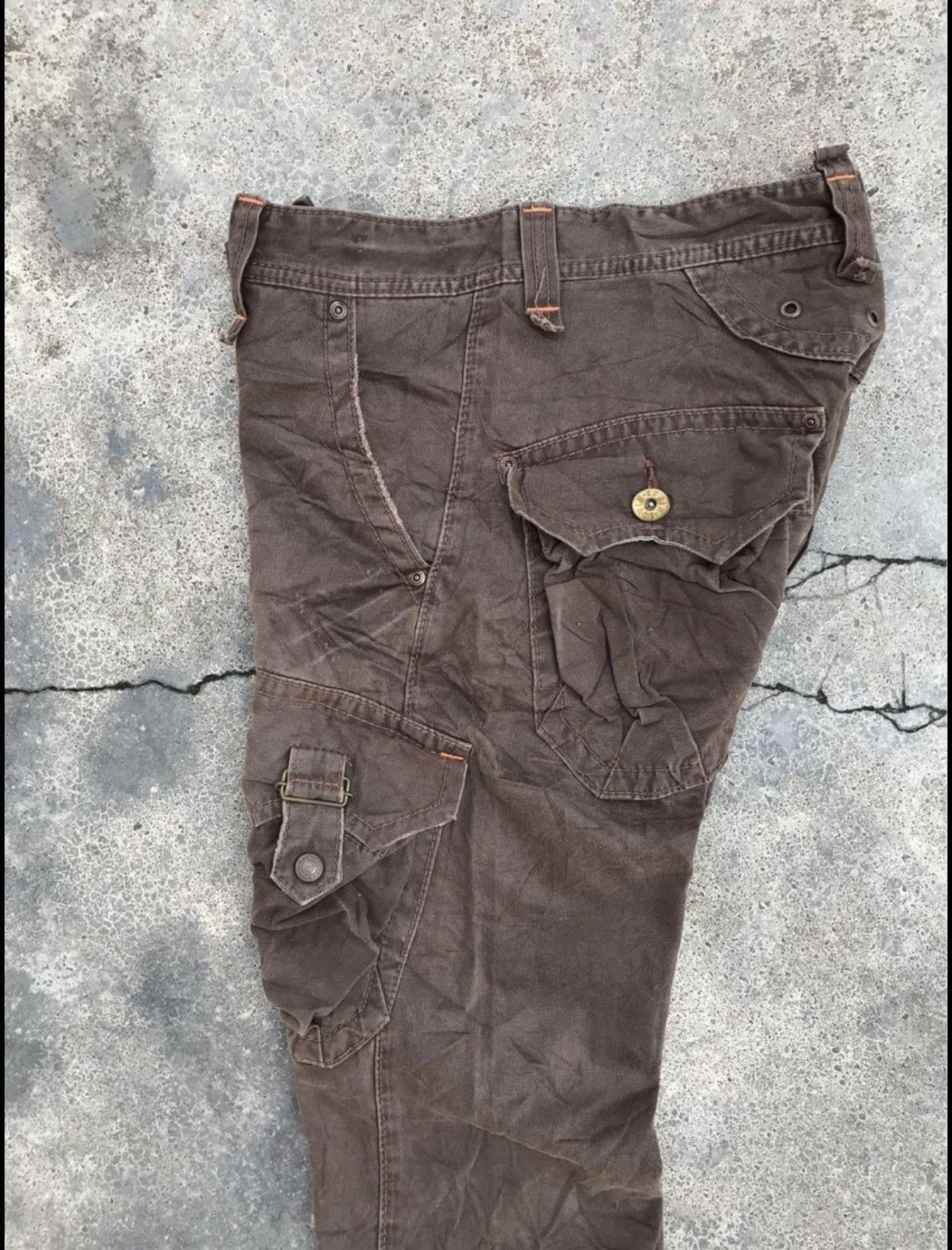 Edwin Edwin 505 Khaki Bondage Cargo Punk Travis Scott Style Size US 30 / EU 46 - 5 Thumbnail