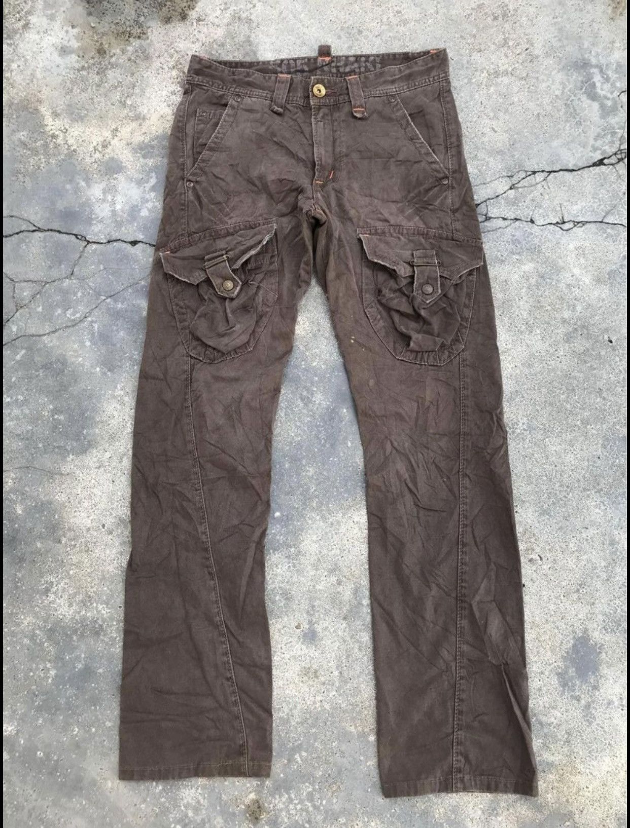 Edwin Edwin 505 Khaki Bondage Cargo Punk Travis Scott Style Size US 30 / EU 46 - 1 Thumbnail