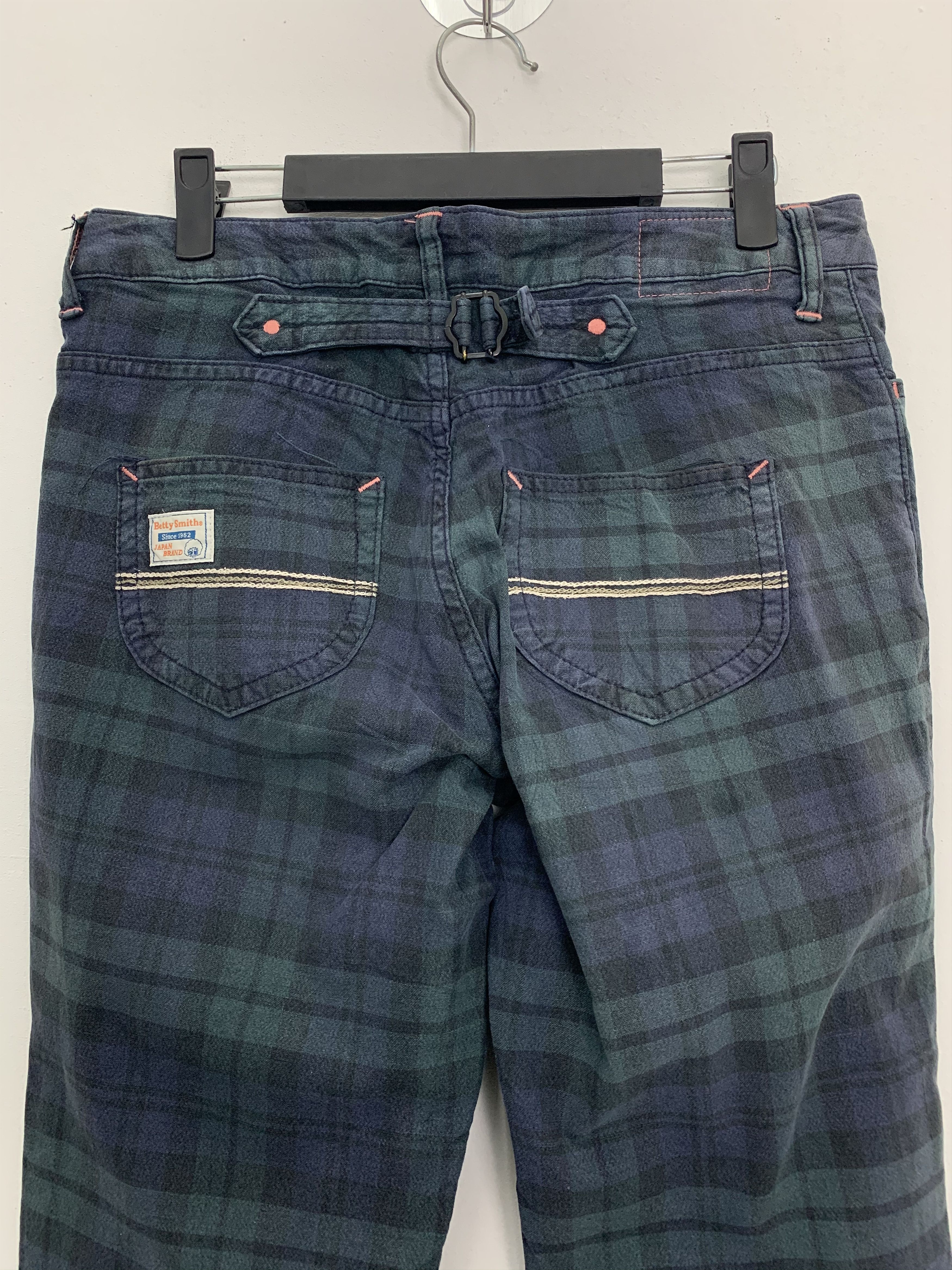 Japanese Brand ❗️❗️❗️Casual Pants BETTY SMTIH Buckle Belt Over The Stripe Size US 29 - 9 Thumbnail