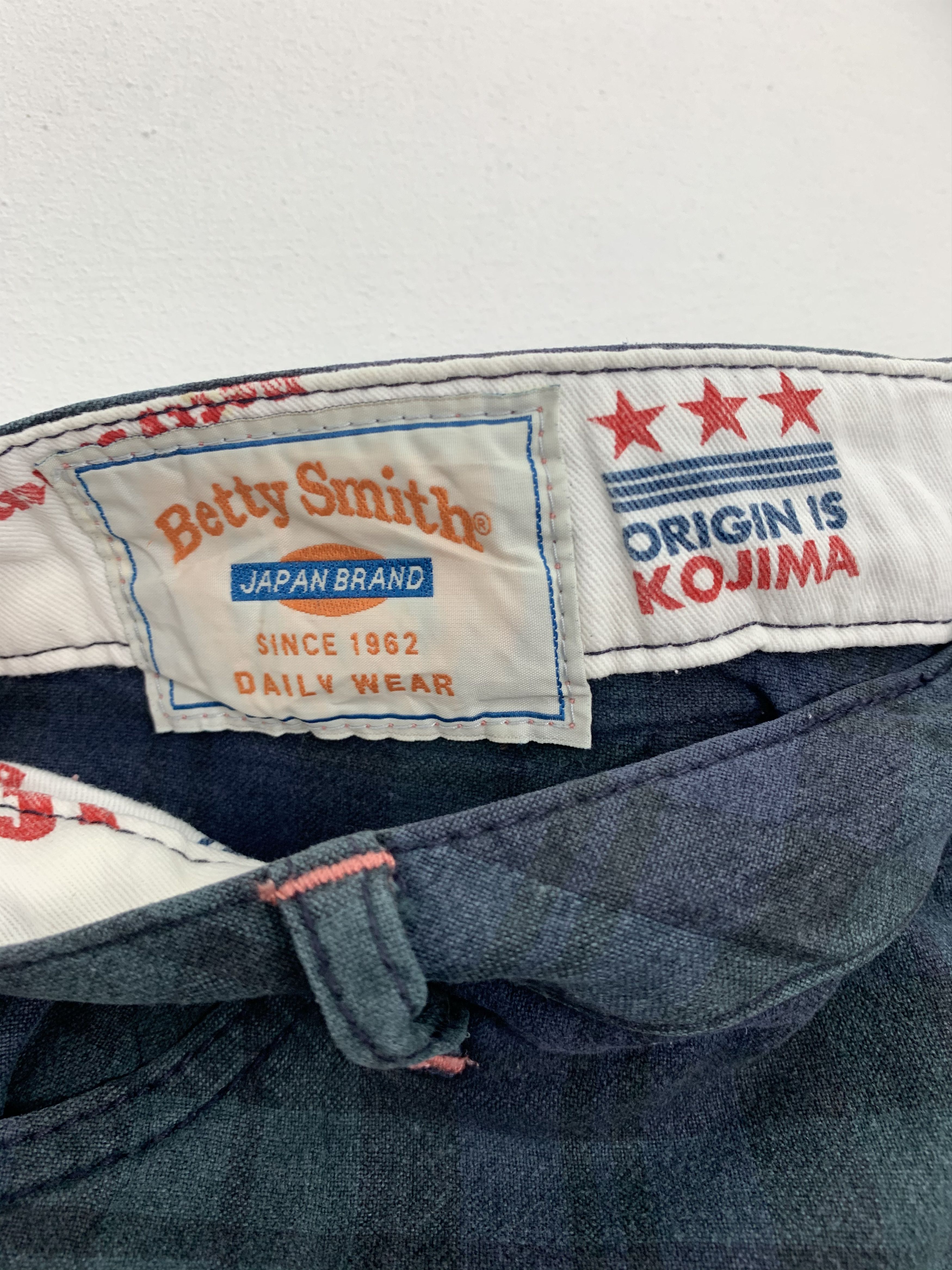 Japanese Brand ❗️❗️❗️Casual Pants BETTY SMTIH Buckle Belt Over The Stripe Size US 29 - 8 Thumbnail