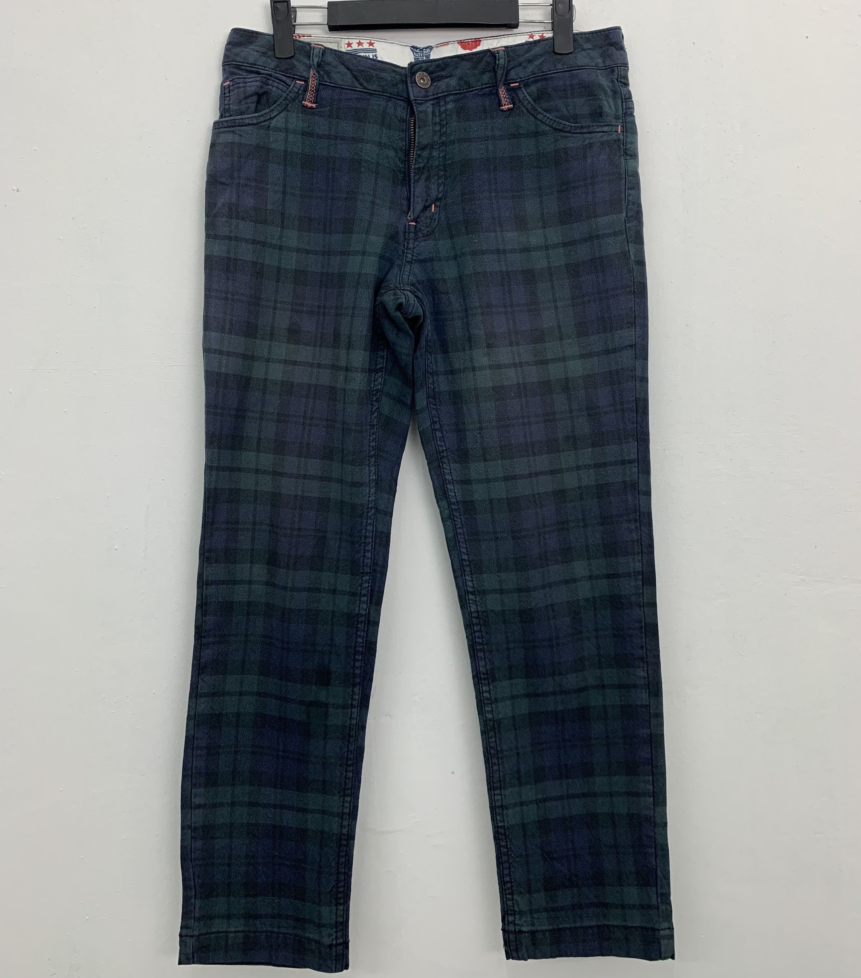 Japanese Brand ❗️❗️❗️Casual Pants BETTY SMTIH Buckle Belt Over The Stripe Size US 29 - 1 Thumbnail