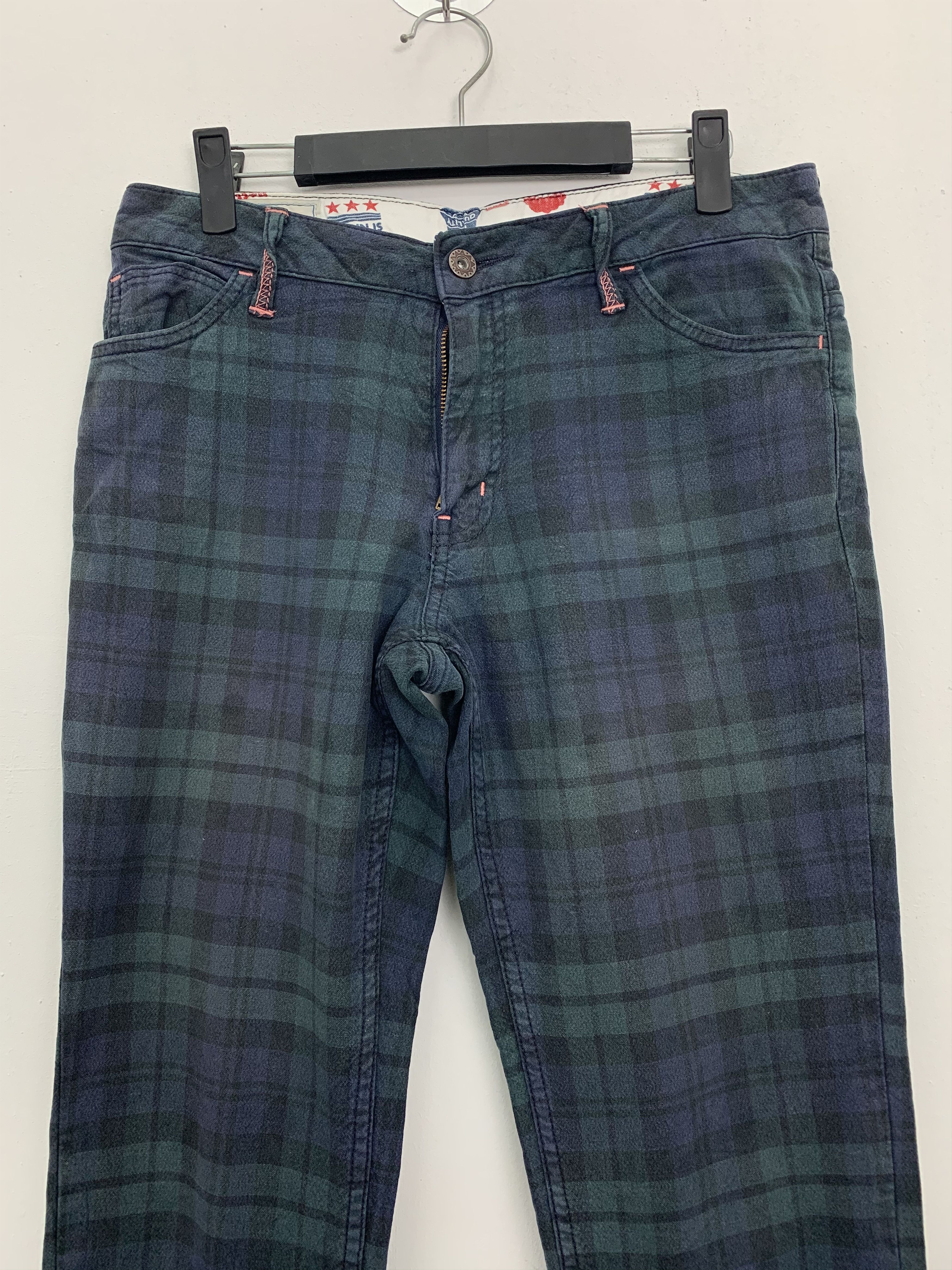 Japanese Brand ❗️❗️❗️Casual Pants BETTY SMTIH Buckle Belt Over The Stripe Size US 29 - 2 Thumbnail