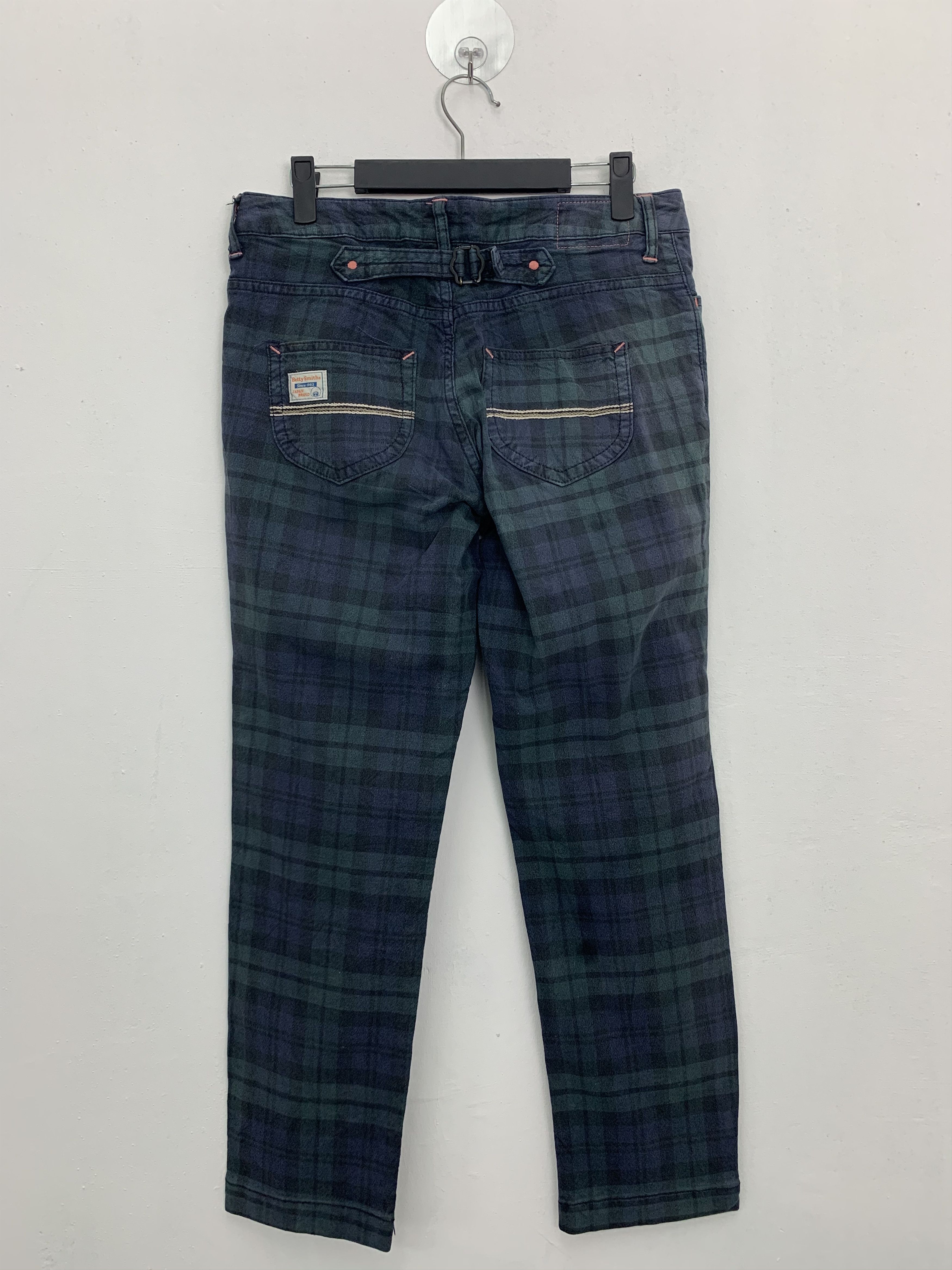 Japanese Brand ❗️❗️❗️Casual Pants BETTY SMTIH Buckle Belt Over The Stripe Size US 29 - 5 Thumbnail