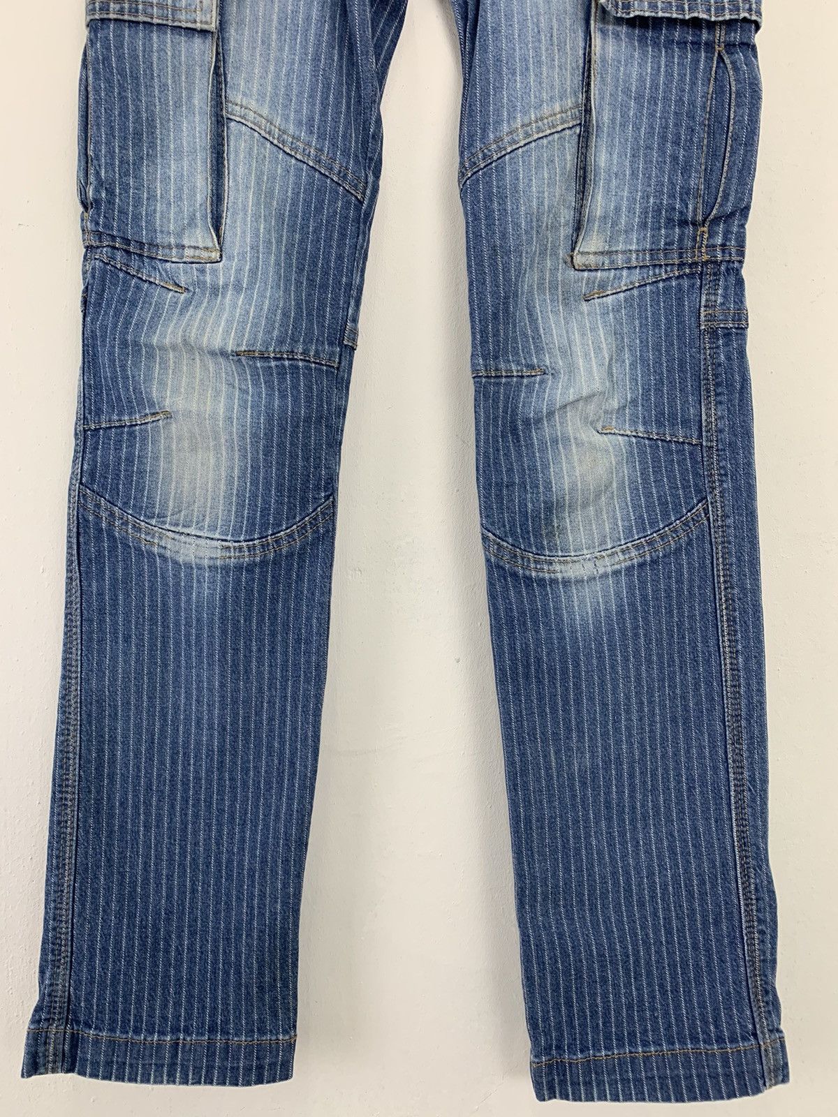 If Six Was Nine Cargo Pants Dogman Over The Stripes Multipocket Double Knee Size US 29 - 8 Thumbnail
