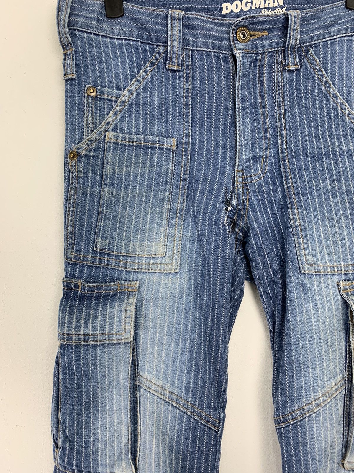 If Six Was Nine Cargo Pants Dogman Over The Stripes Multipocket Double Knee Size US 29 - 5 Thumbnail