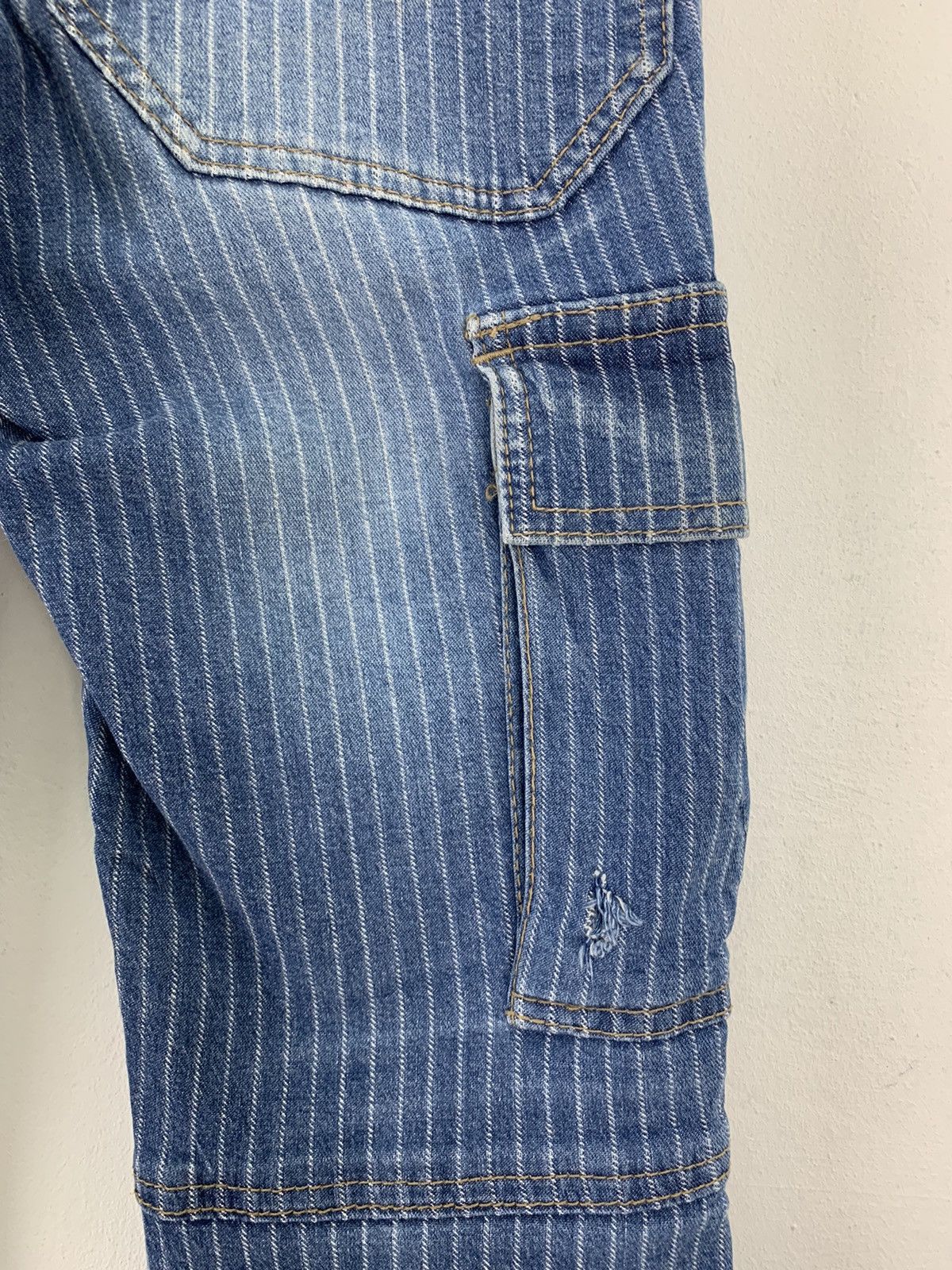 If Six Was Nine Cargo Pants Dogman Over The Stripes Multipocket Double Knee Size US 29 - 16 Thumbnail