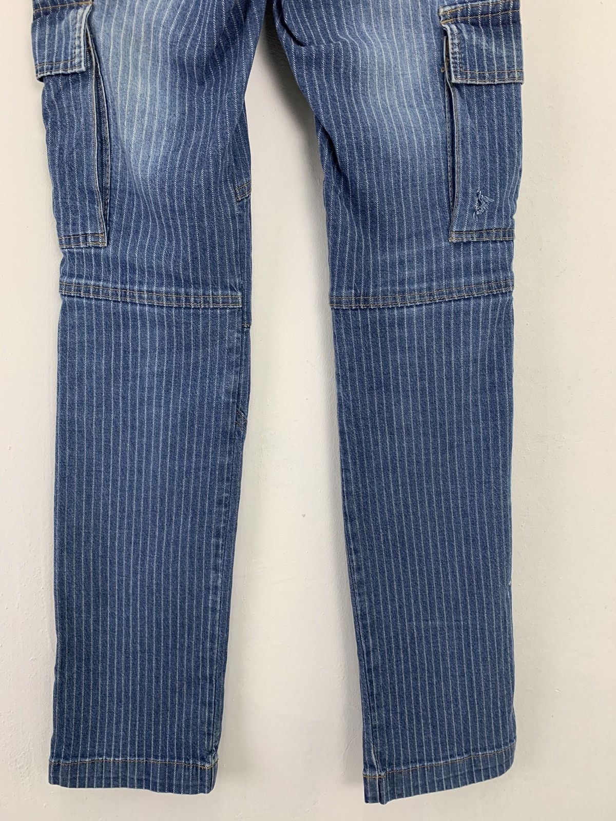 If Six Was Nine Cargo Pants Dogman Over The Stripes Multipocket Double Knee Size US 29 - 19 Thumbnail