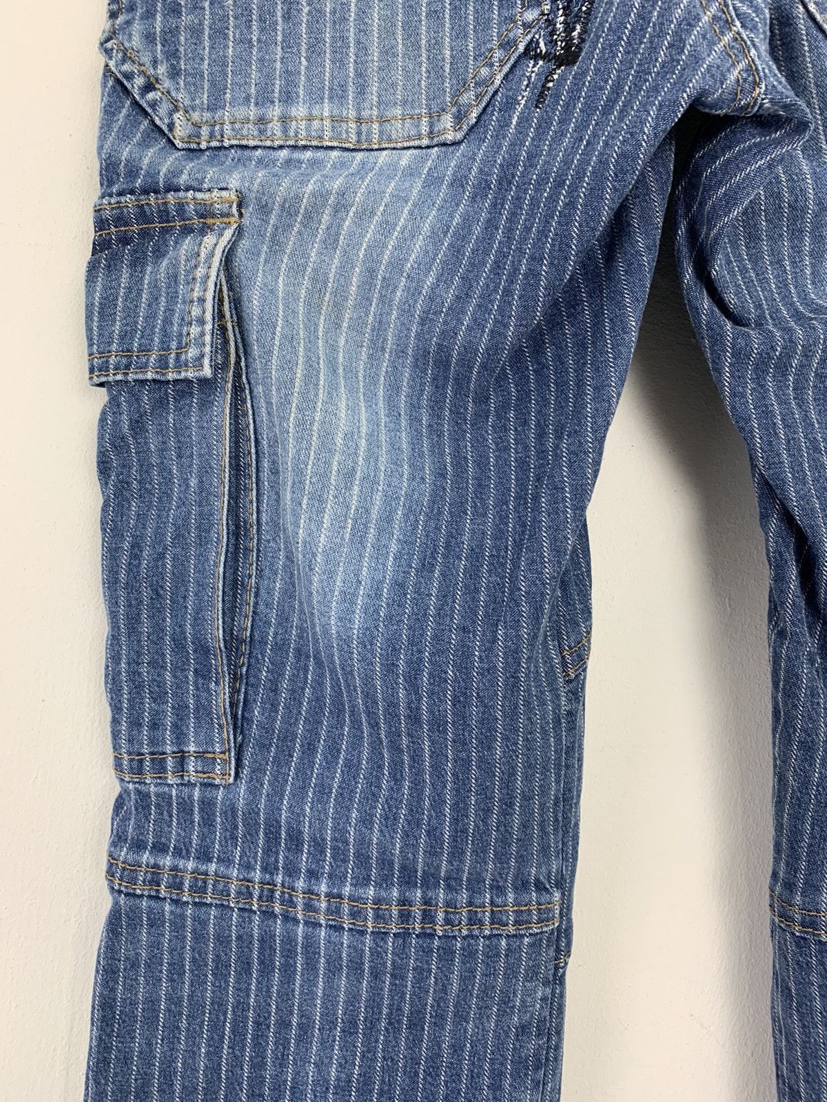 If Six Was Nine Cargo Pants Dogman Over The Stripes Multipocket Double Knee Size US 29 - 15 Thumbnail