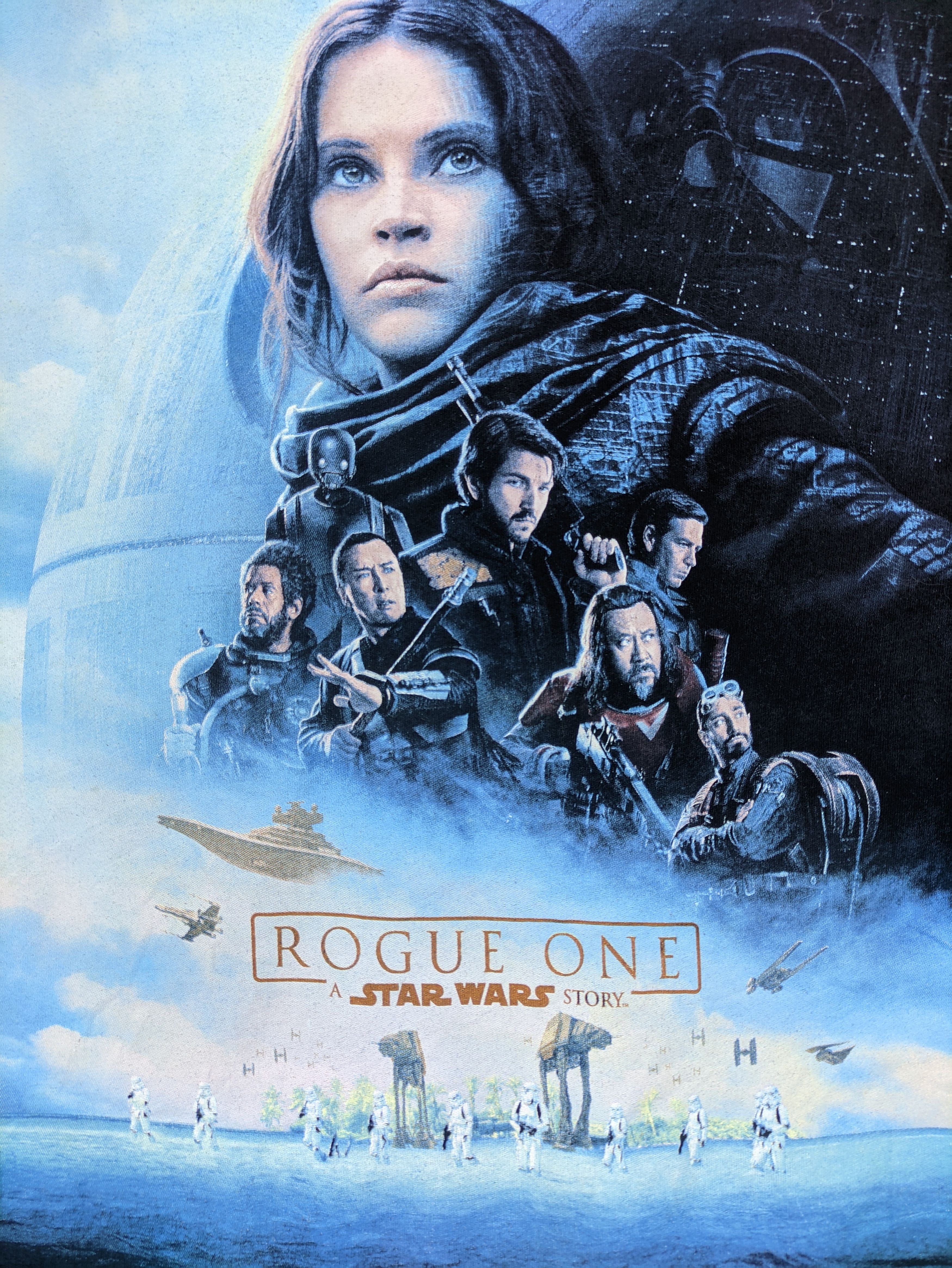 Star Wars Steals🔥T Shirt Star Wars Story Rogue One Tee(Combo Tee PM) Size US XL / EU 56 / 4 - 4 Thumbnail
