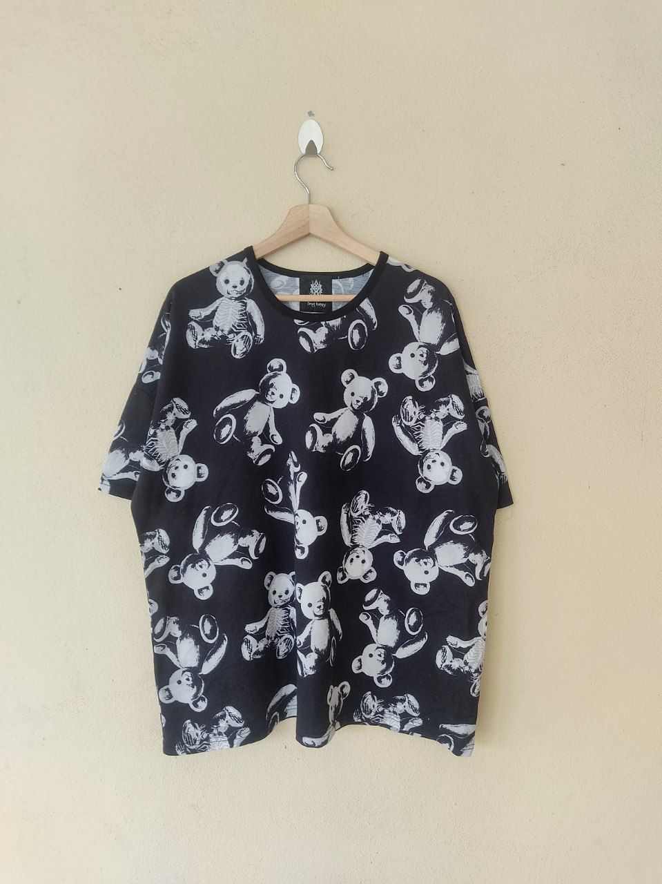 Japanese Brand Drug Honey Skeleton Bear Black Shirt Size US XL / EU 56 / 4 - 1 Thumbnail