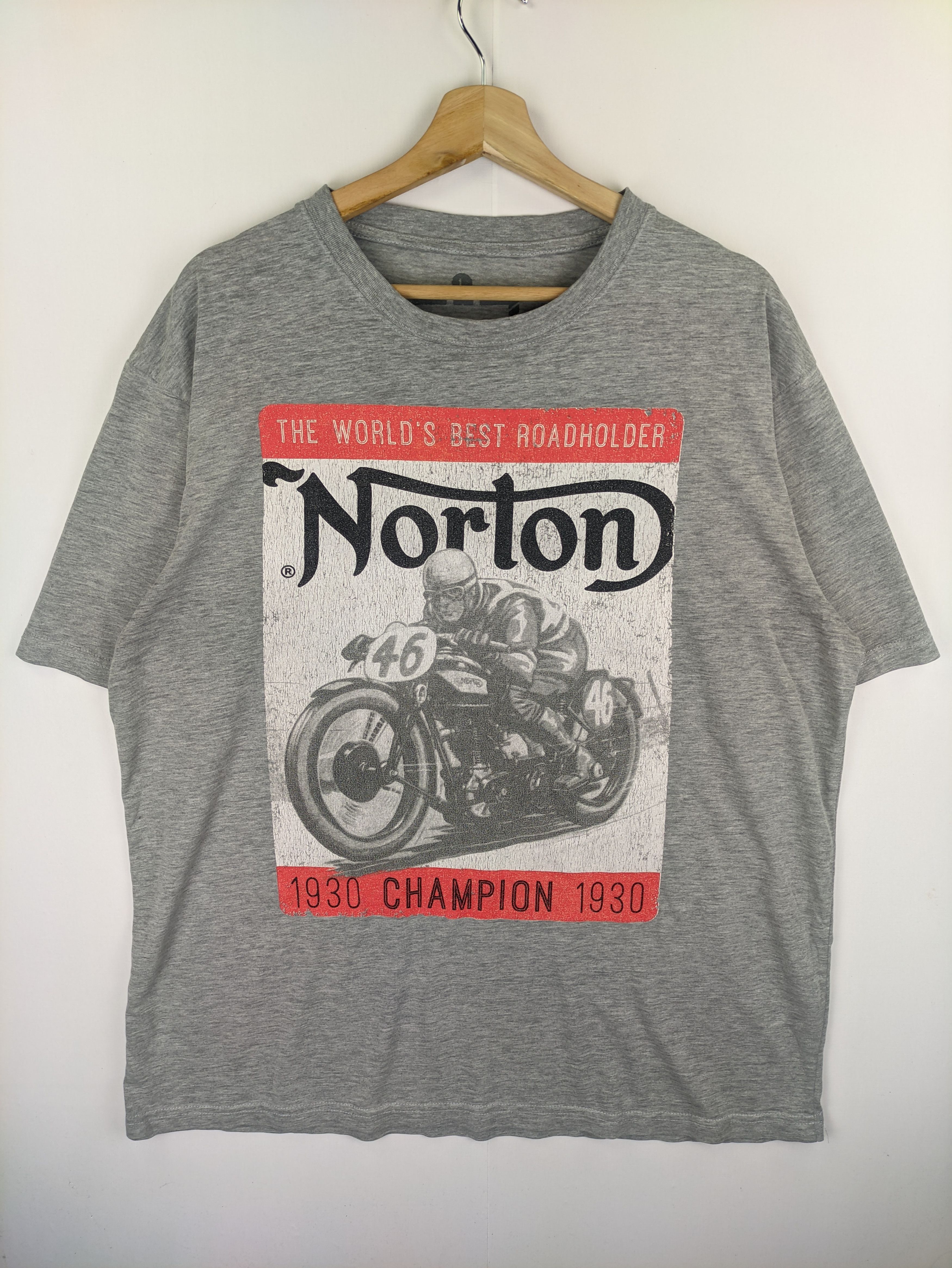 Norton × Vintage Steals🔥Vintage T Shirt Norton Racing Tee(Combo Tee PM) Size US XL / EU 56 / 4 - 1 Thumbnail