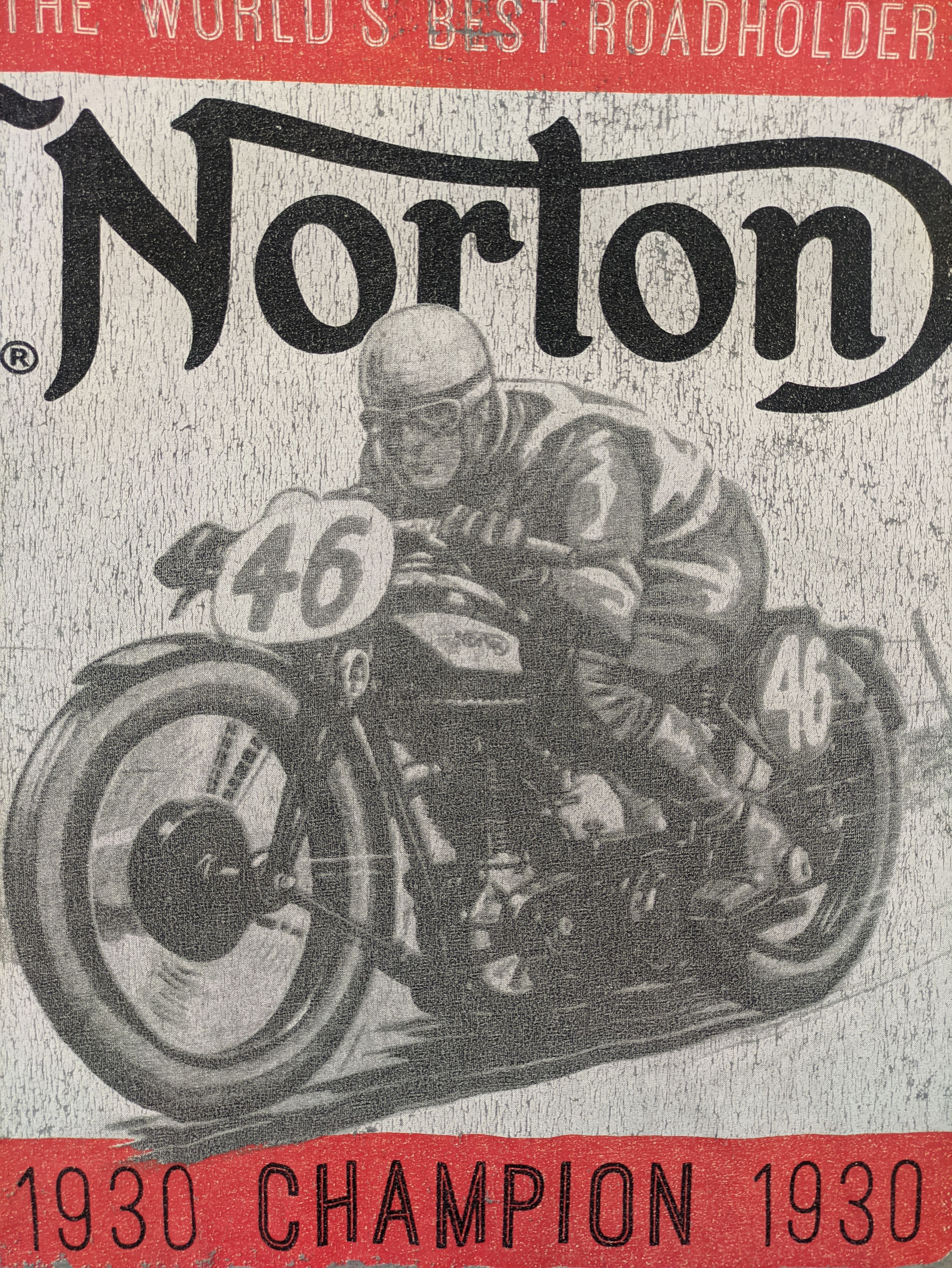 Norton × Vintage Steals🔥Vintage T Shirt Norton Racing Tee(Combo Tee PM) Size US XL / EU 56 / 4 - 2 Thumbnail