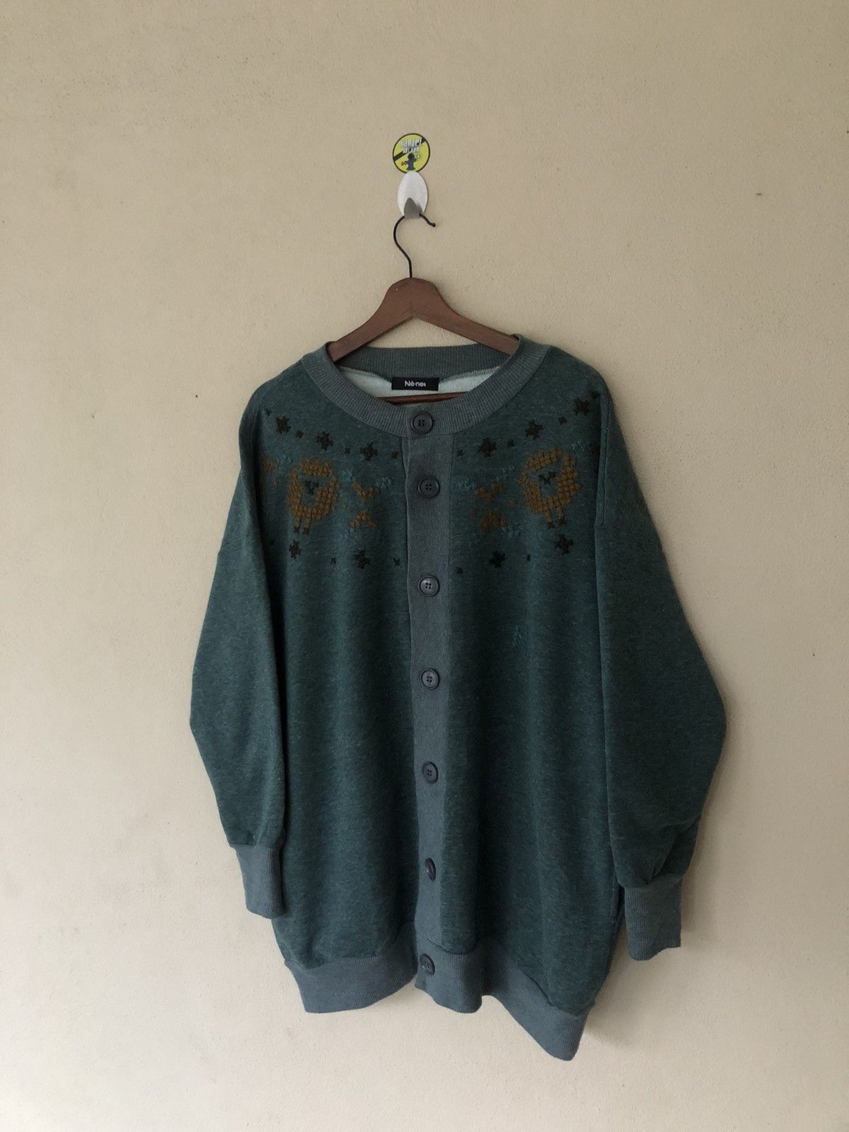 Issey Miyake × Japanese Brand Ne-Net by Issey Miyake Button Down Sweatshirt Size US M / EU 48-50 / 2 - 2 Thumbnail