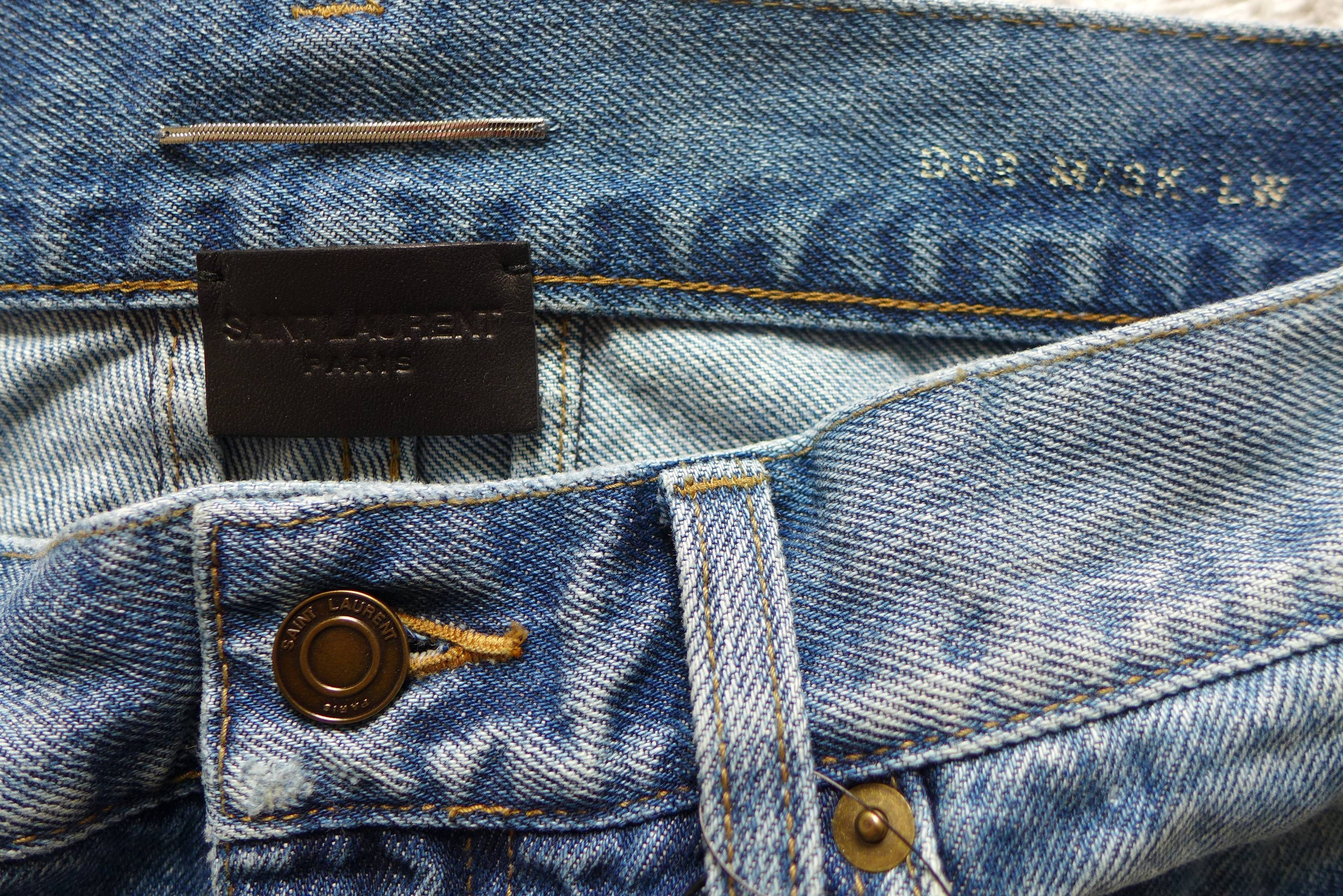 Saint Laurent D02 Washed Blue Denim Jeans