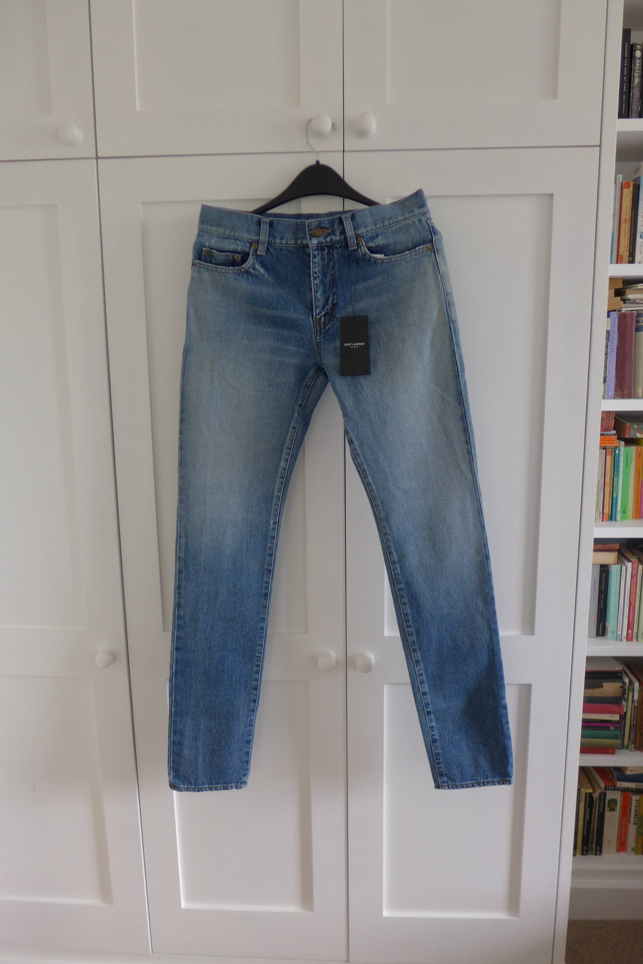 Saint Laurent D02 Washed Blue Denim Jeans