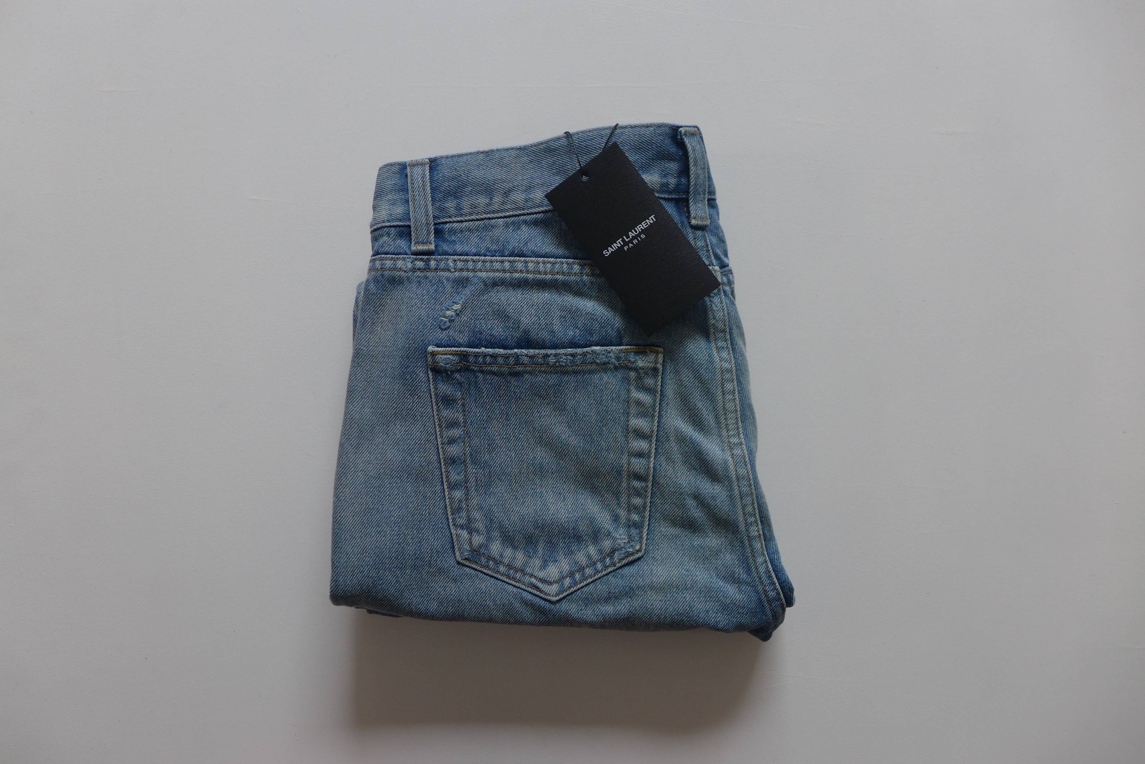 Saint Laurent D02 Washed Blue Denim Jeans