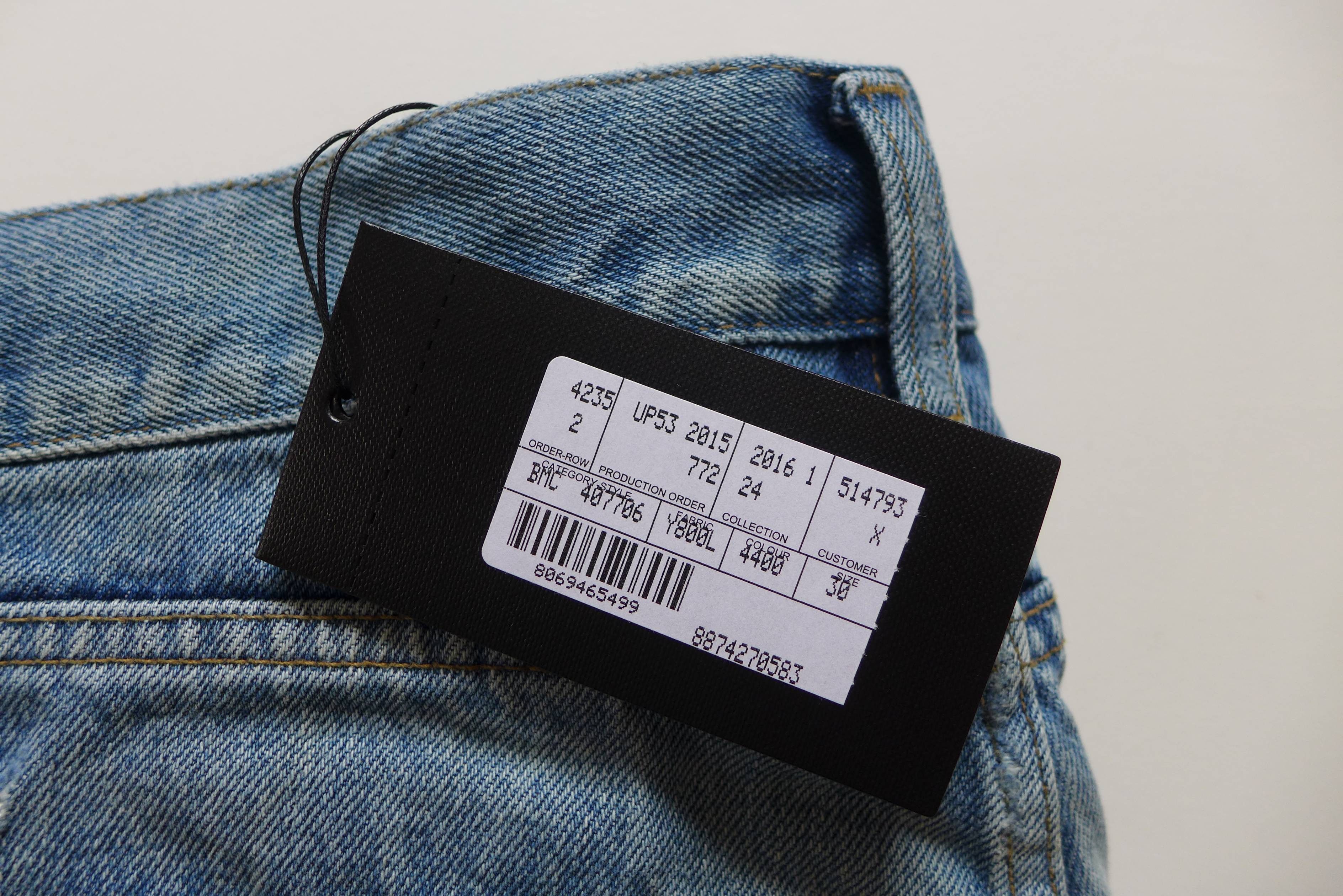 Saint Laurent D02 Washed Blue Denim Jeans