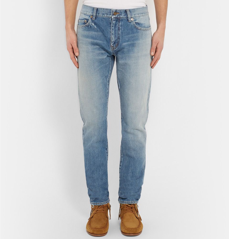 Saint Laurent D02 Washed Blue Denim Jeans