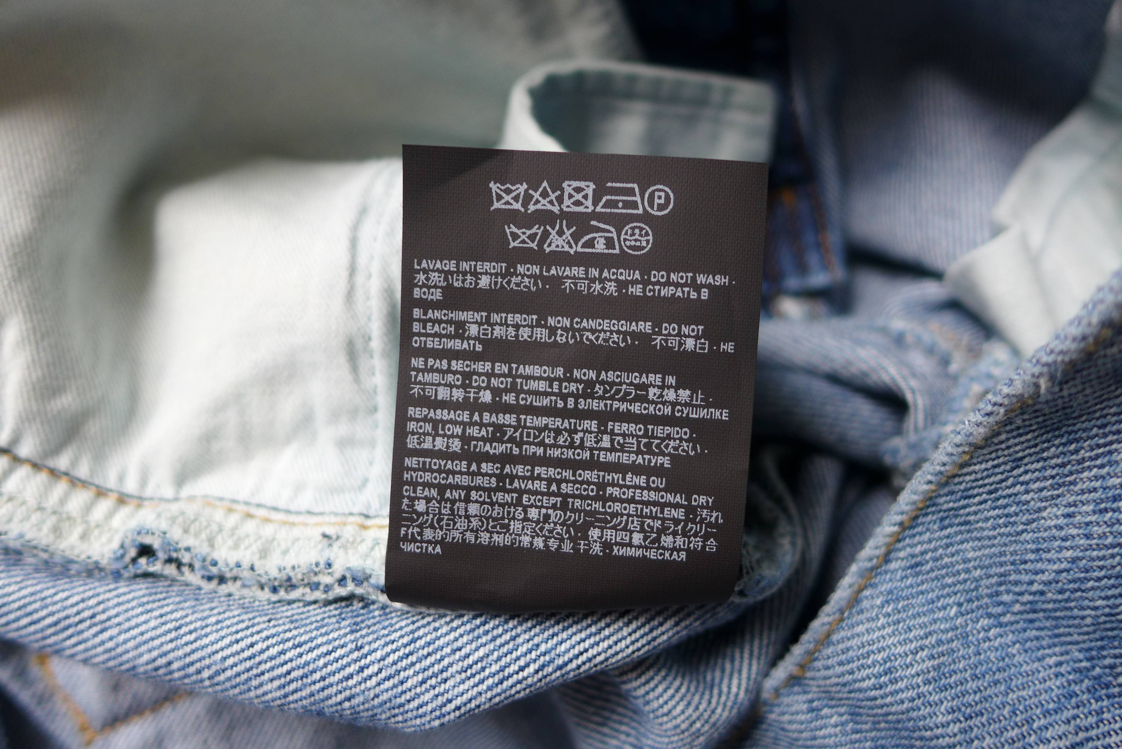 Saint Laurent Paris Saint Laurent D02 Washed Blue Denim Jeans Size US 30 / EU 46 - 16 Thumbnail