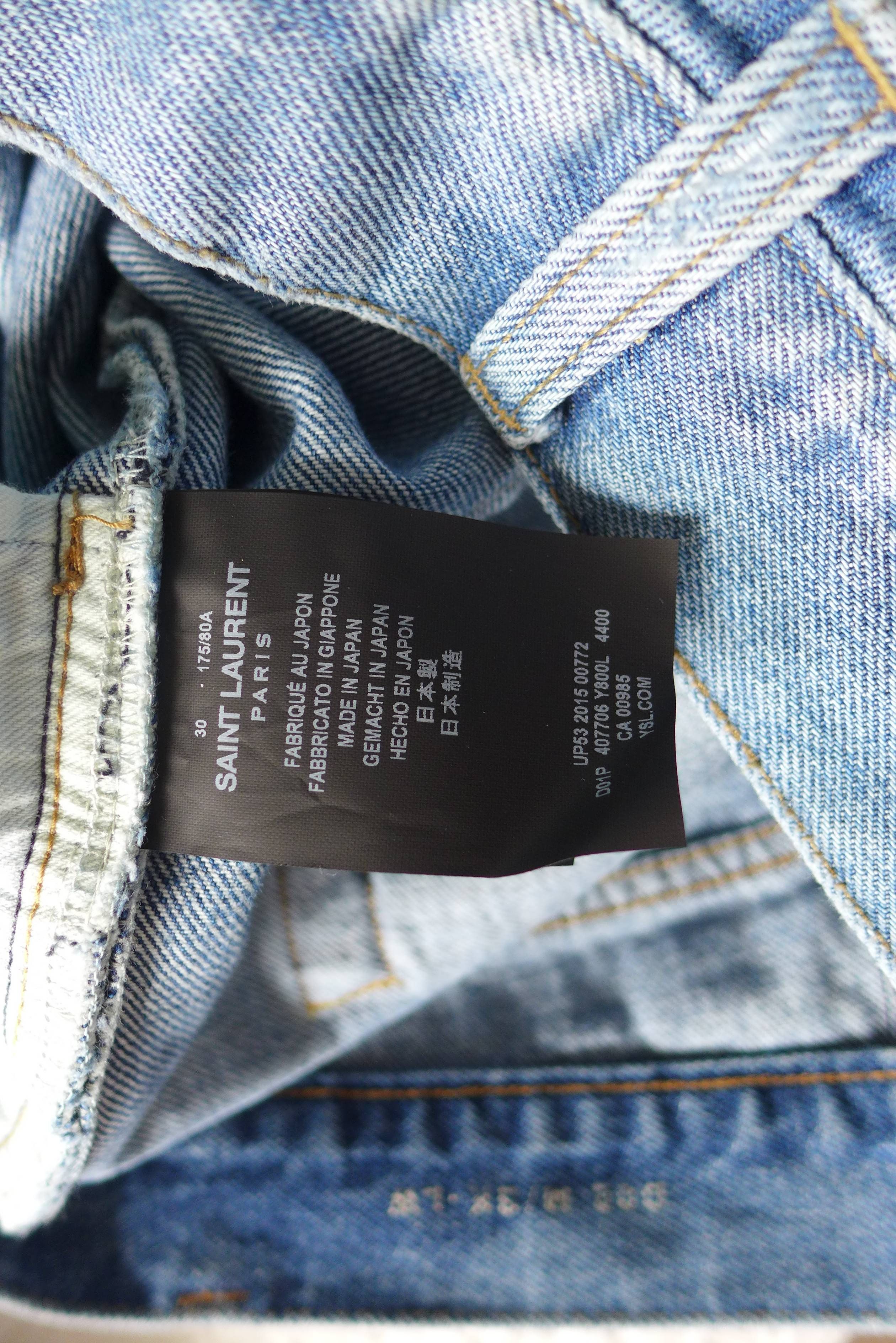 Saint Laurent D02 Washed Blue Denim Jeans