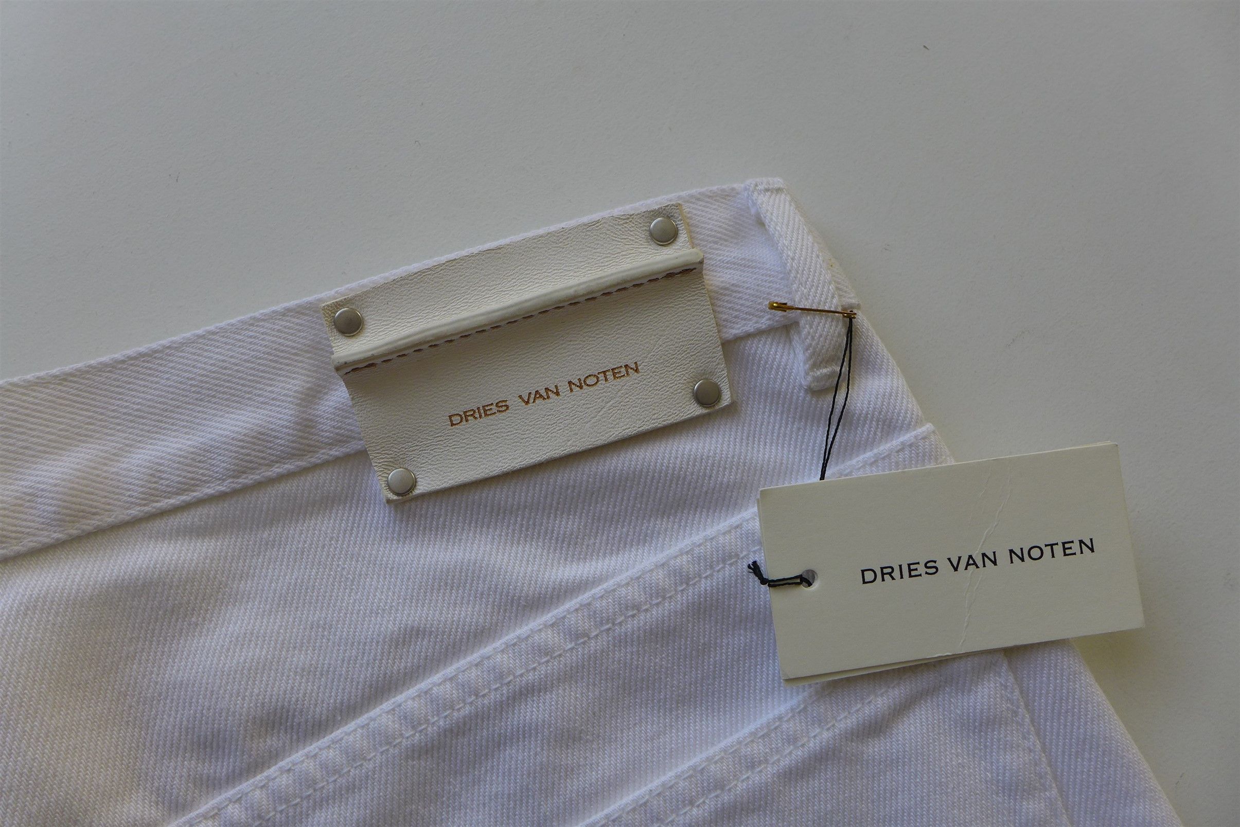 Dries Van Noten SS20 Pender White Denim Jeans