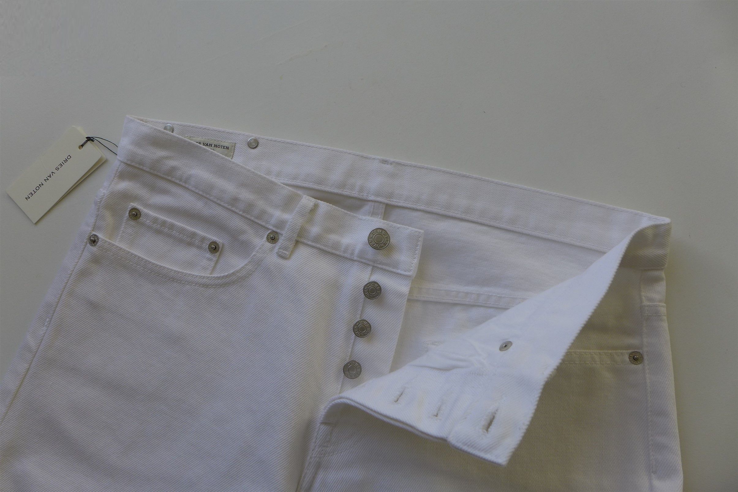 Dries Van Noten SS20 Pender White Denim Jeans