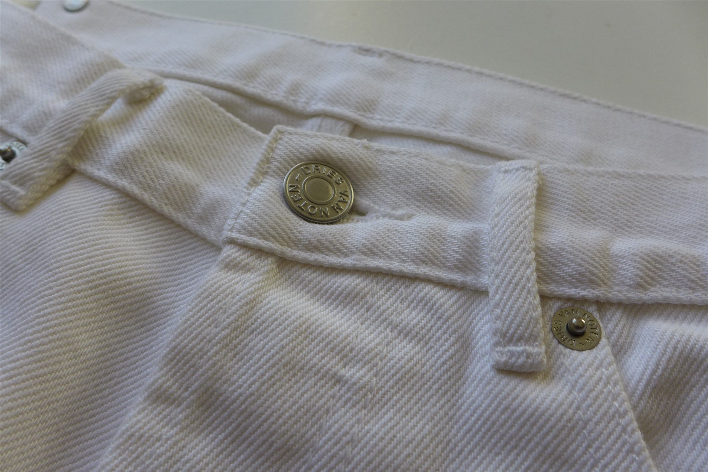 Dries Van Noten SS20 Pender White Denim Jeans