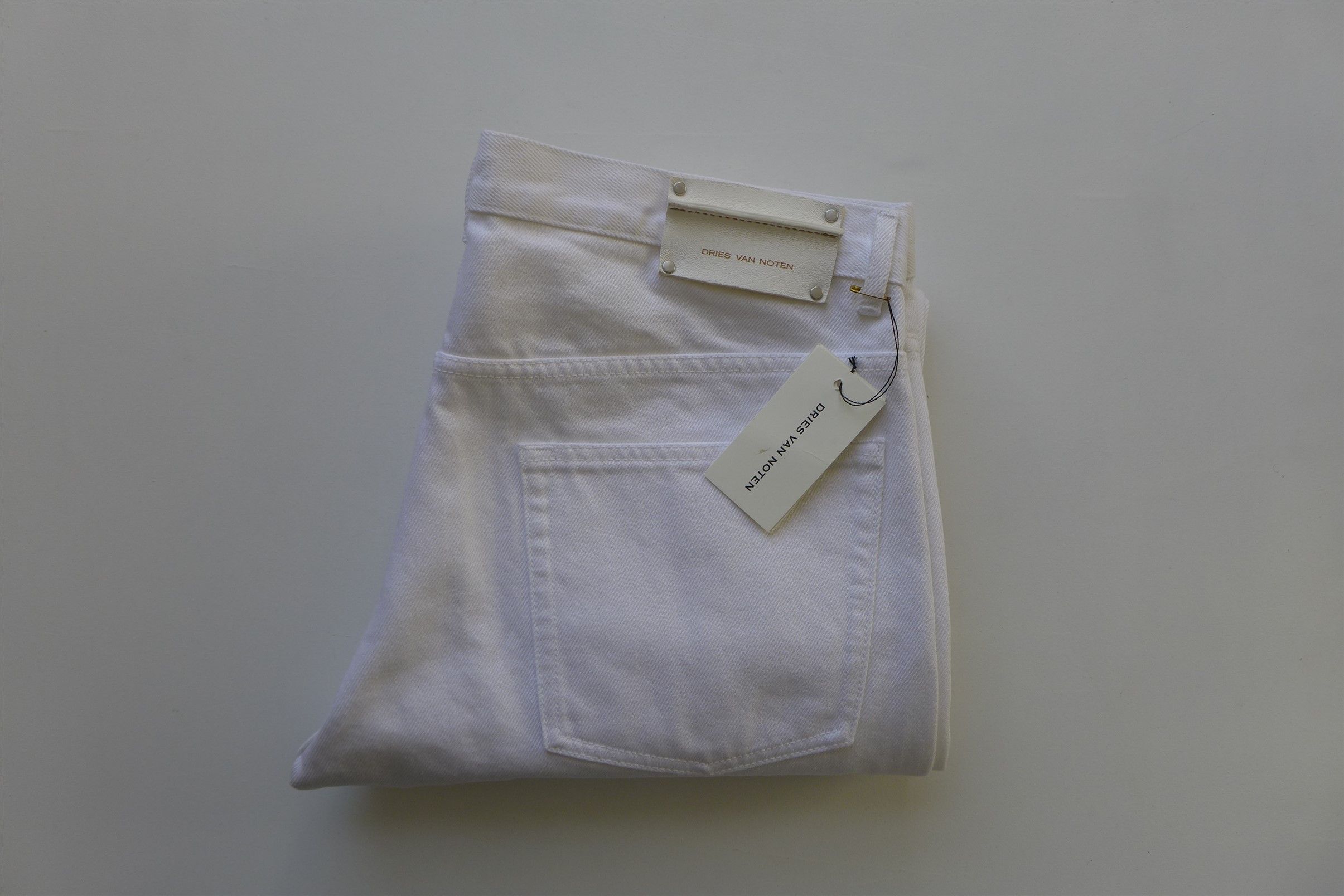Dries Van Noten SS20 Pender White Denim Jeans