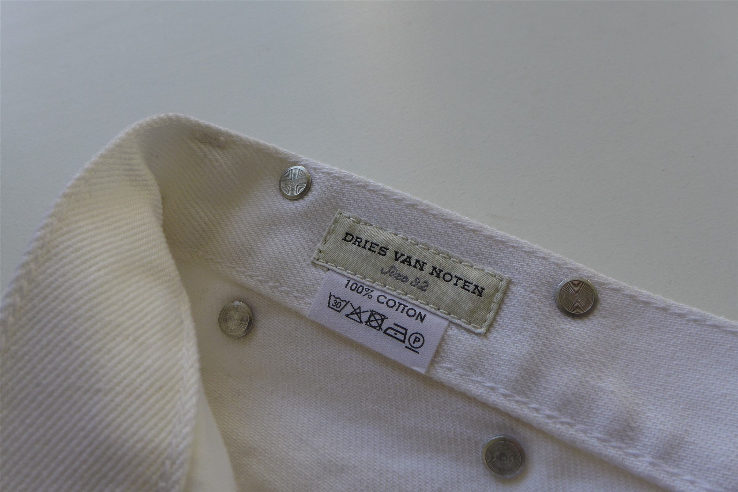 Dries Van Noten SS20 Pender White Denim Jeans
