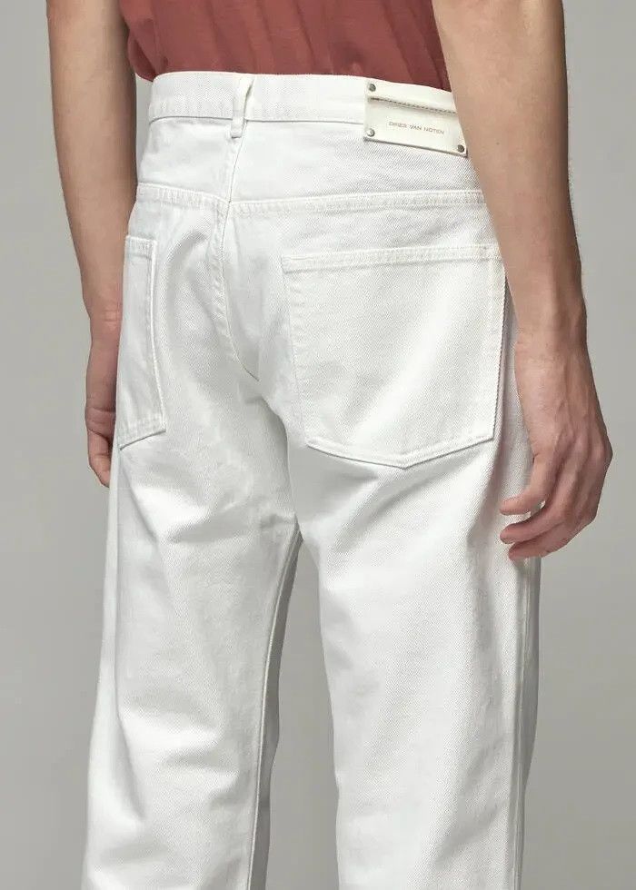 Dries Van Noten SS20 Pender White Denim Jeans