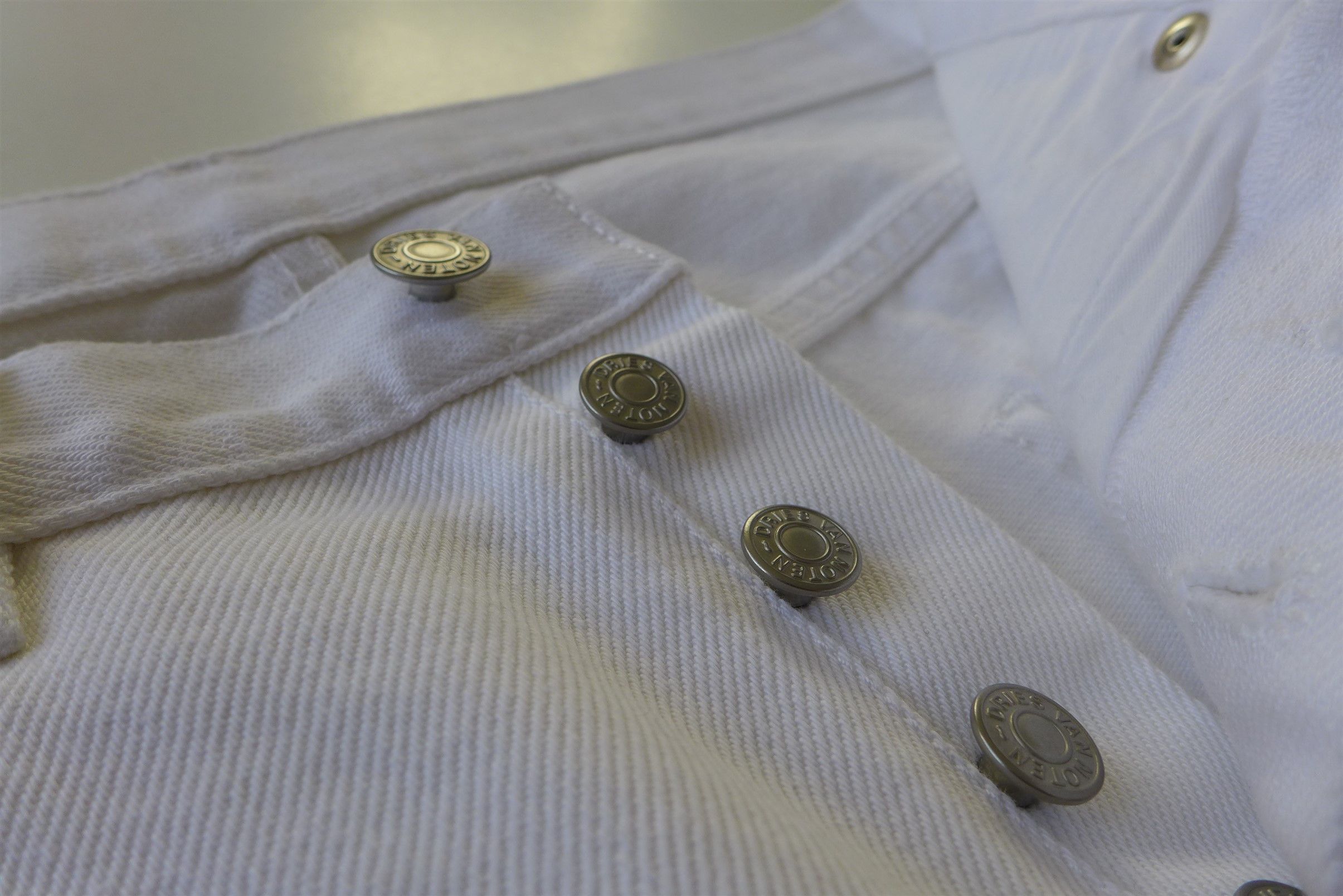 Dries Van Noten SS20 Pender White Denim Jeans